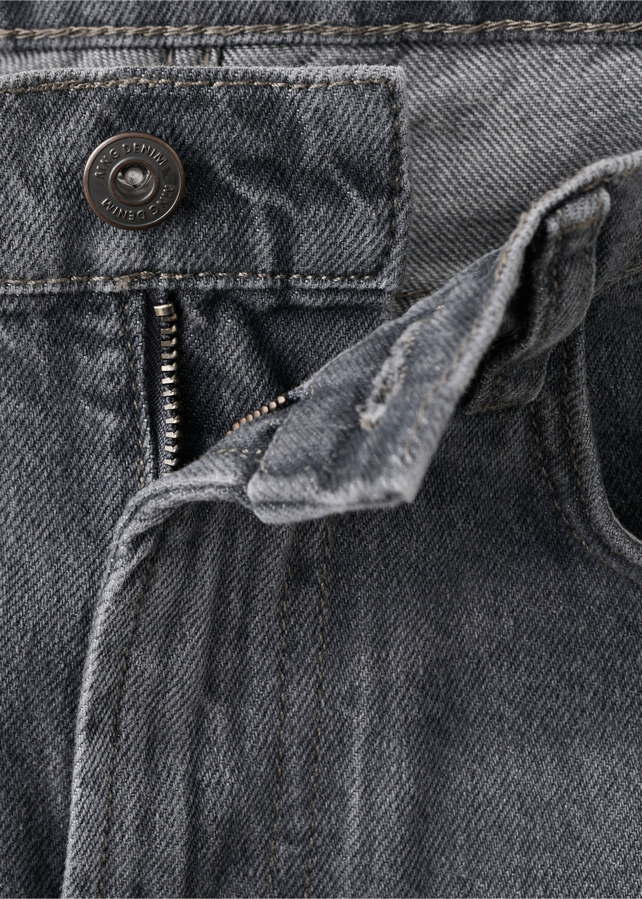 Lori tapered-fit jeans - Details of the article 0, Denim Grey. Ref: 17037884-00.