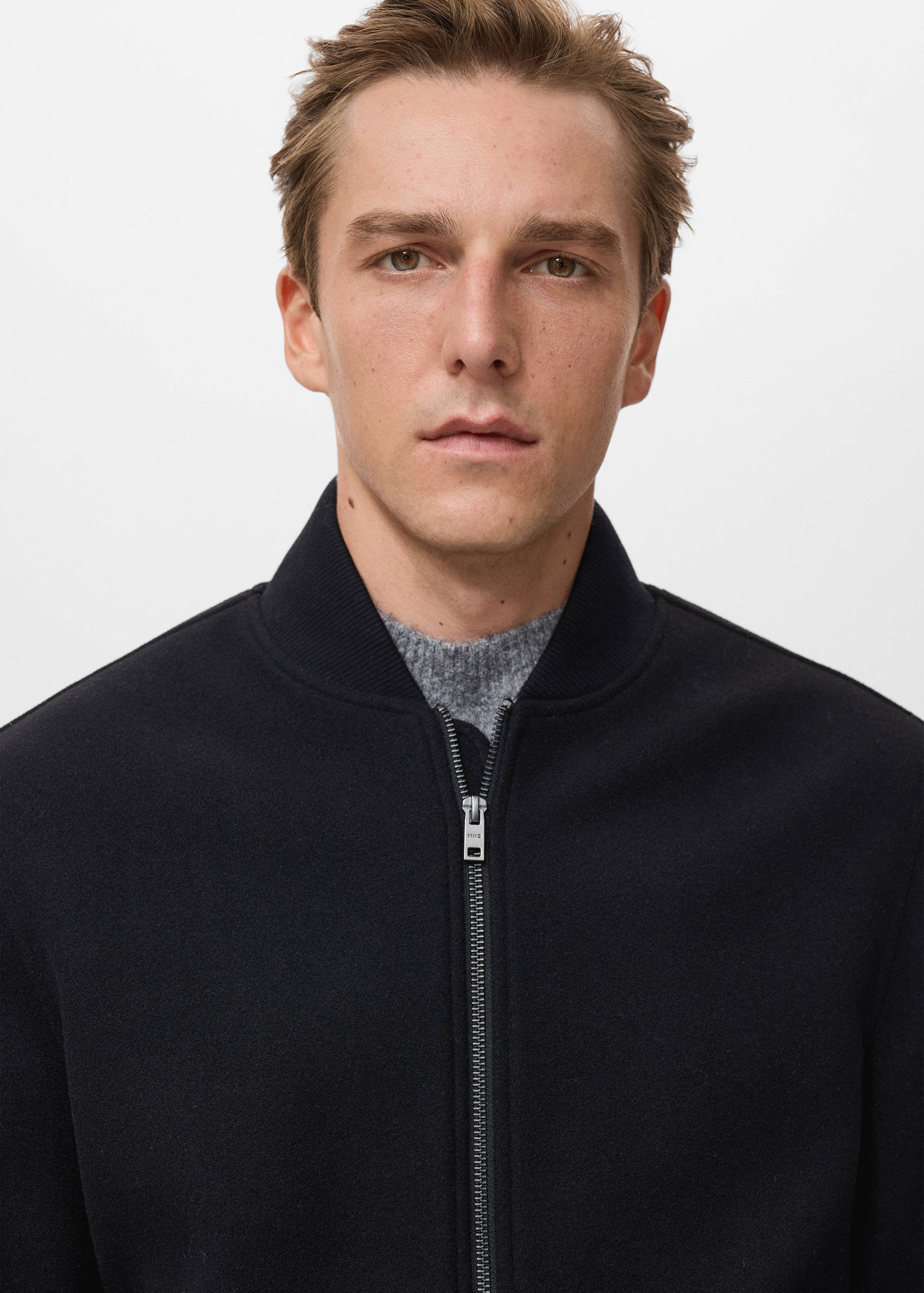 Bomber jacket with zip - Details of the article 1
