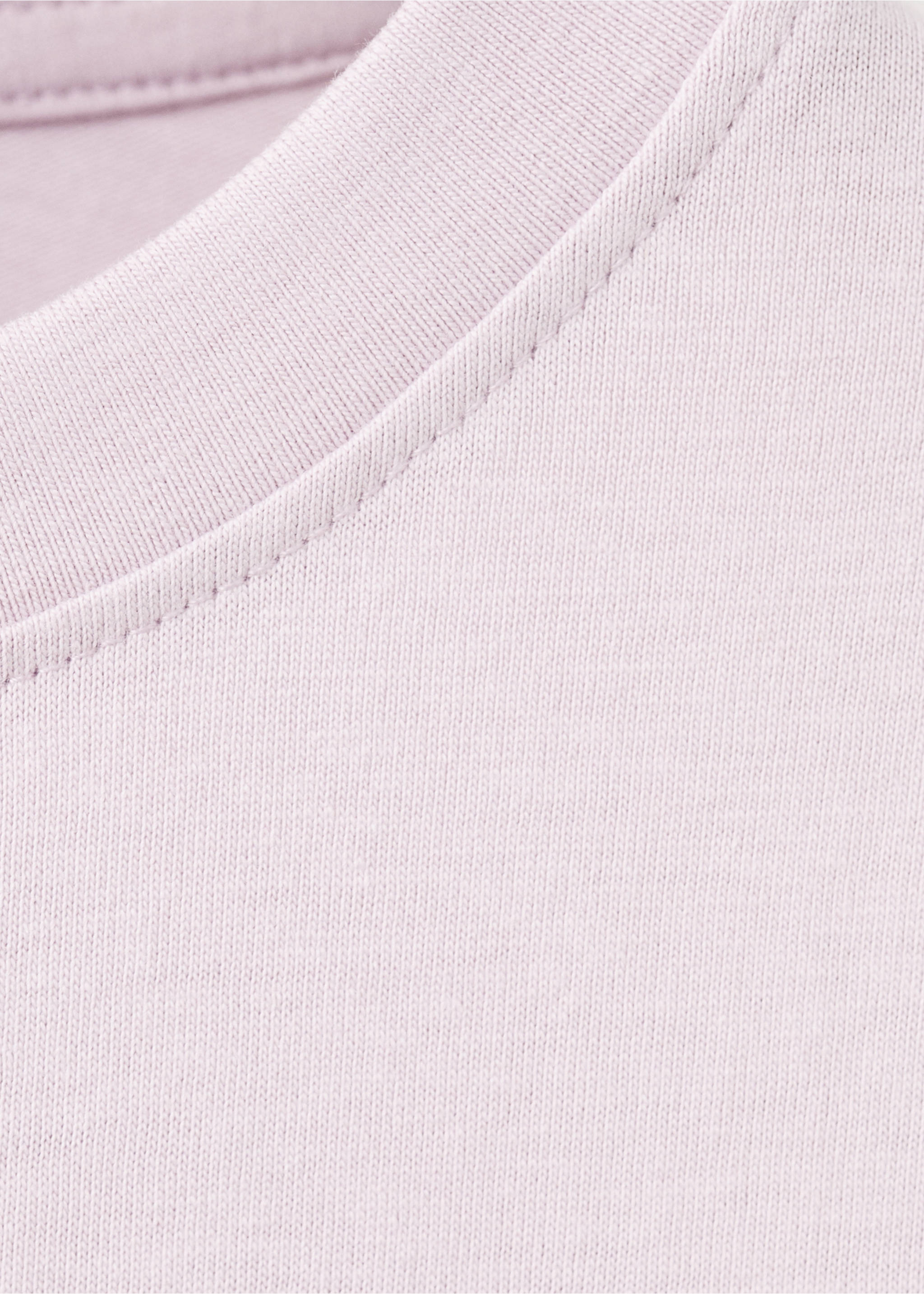 Printed cotton-blend T-shirt - Details of the article 0, Light/Pastel Purple. Ref: 17037890-00.