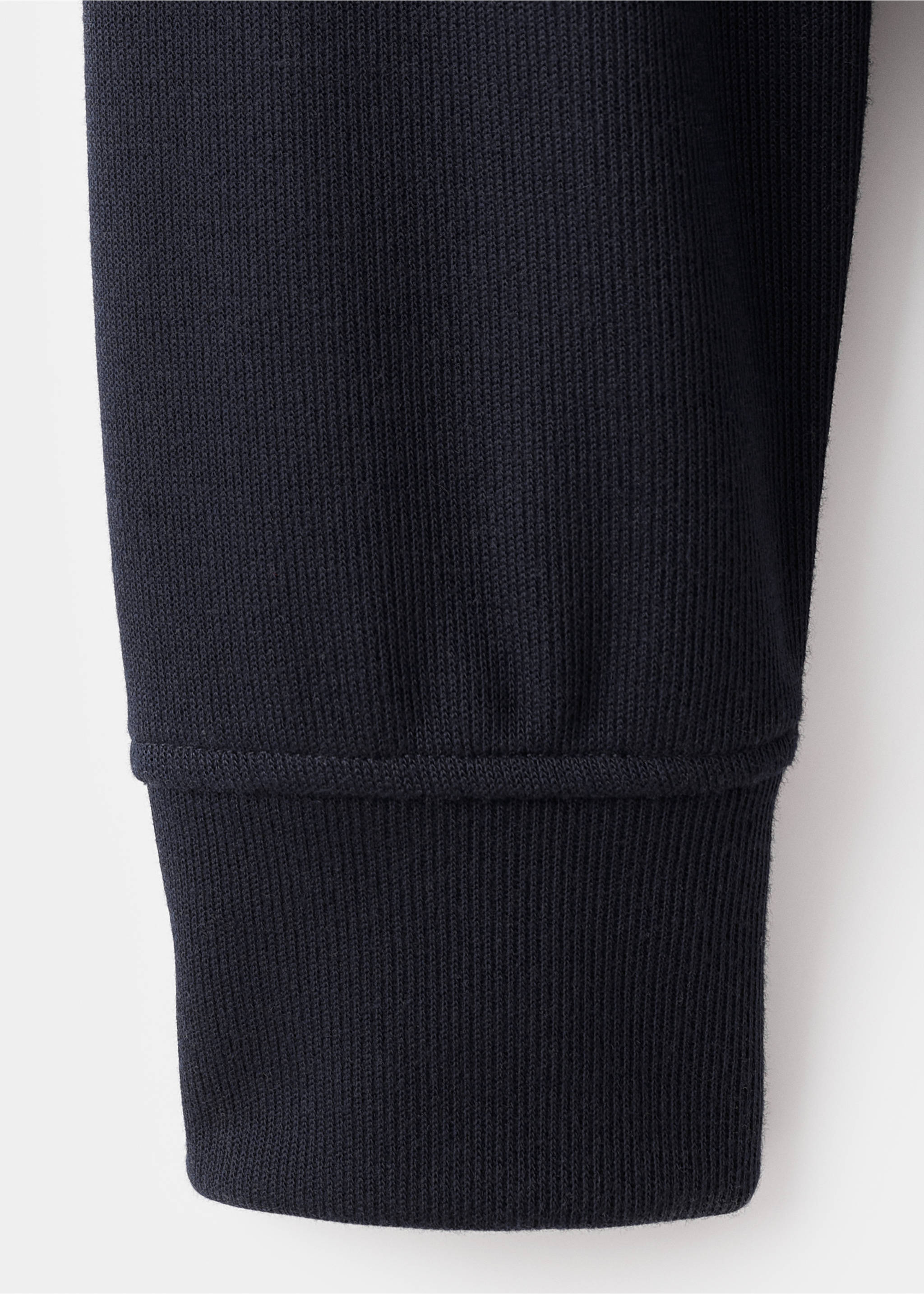 Regular-fit zip-up hoodie - Details of the article 0, Navy. Ref: 17037898-00.