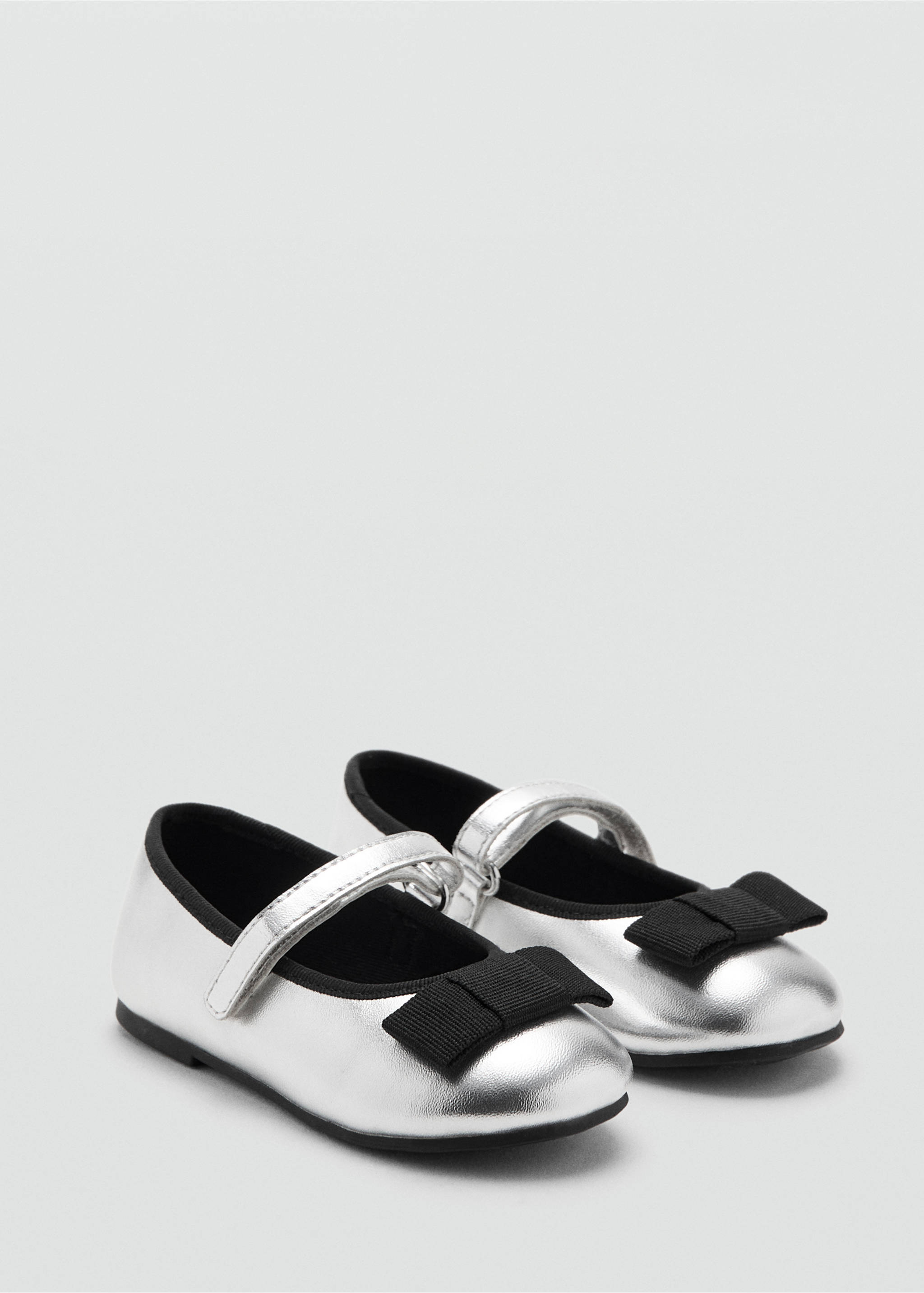 Metallic ballerina bow - Medium plane, Silver. Ref: 17037901-00.