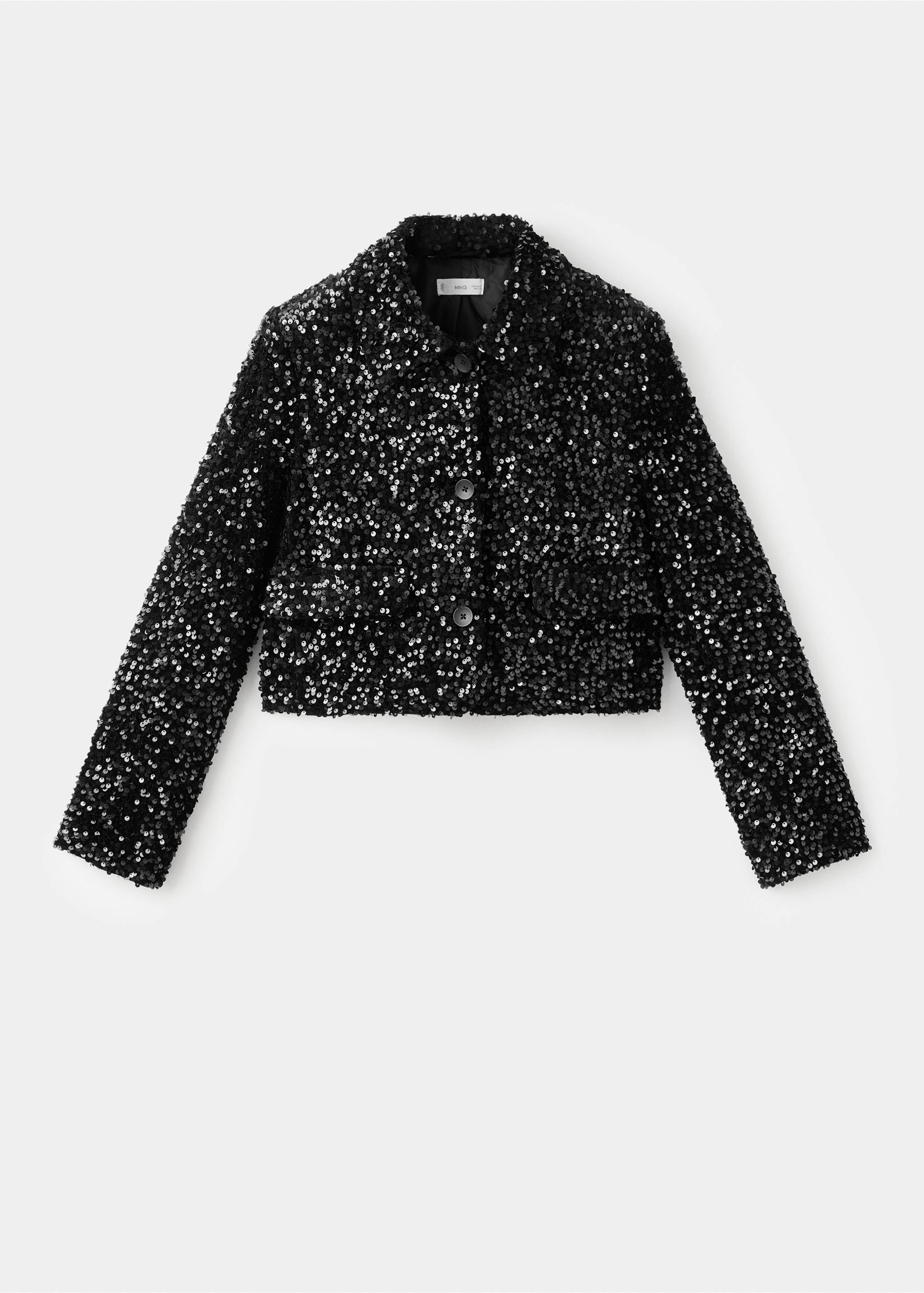Sequin suit jacket - Article without model, Black. Ref: 17038273-00.