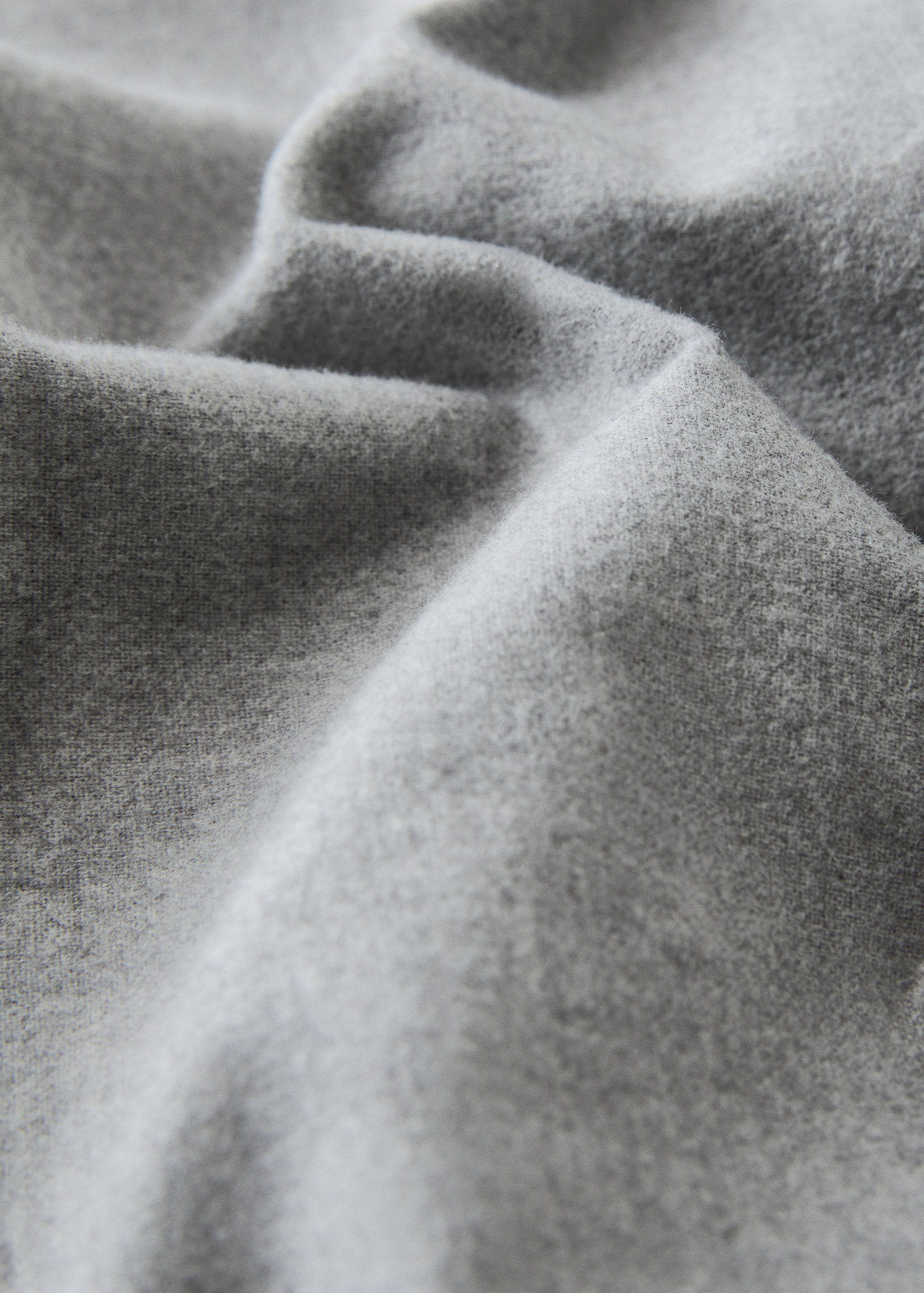 Flannel cotton melange-yarn fitted sheet for 180 cm bed - Details of the article 2