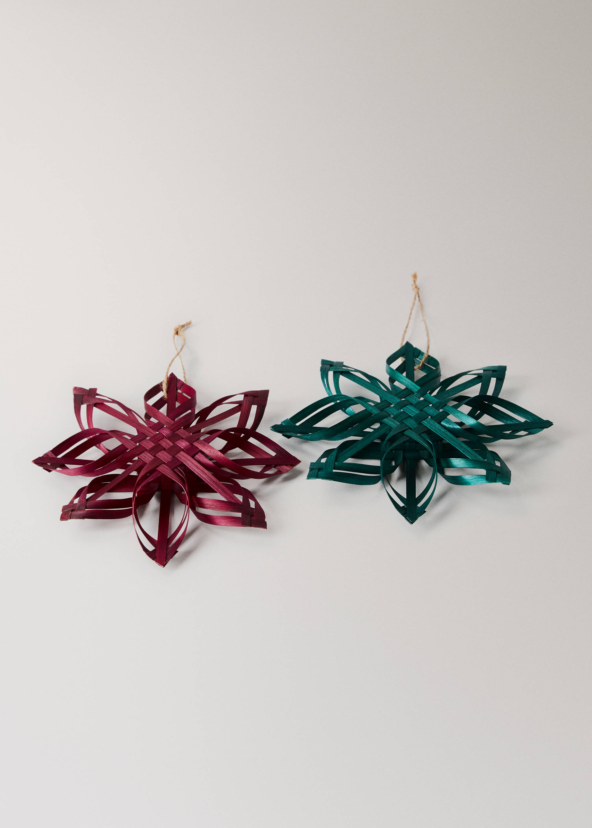 Baumschmuck im Sterndesign aus 100 % Bambus - Detail des Artikels 2