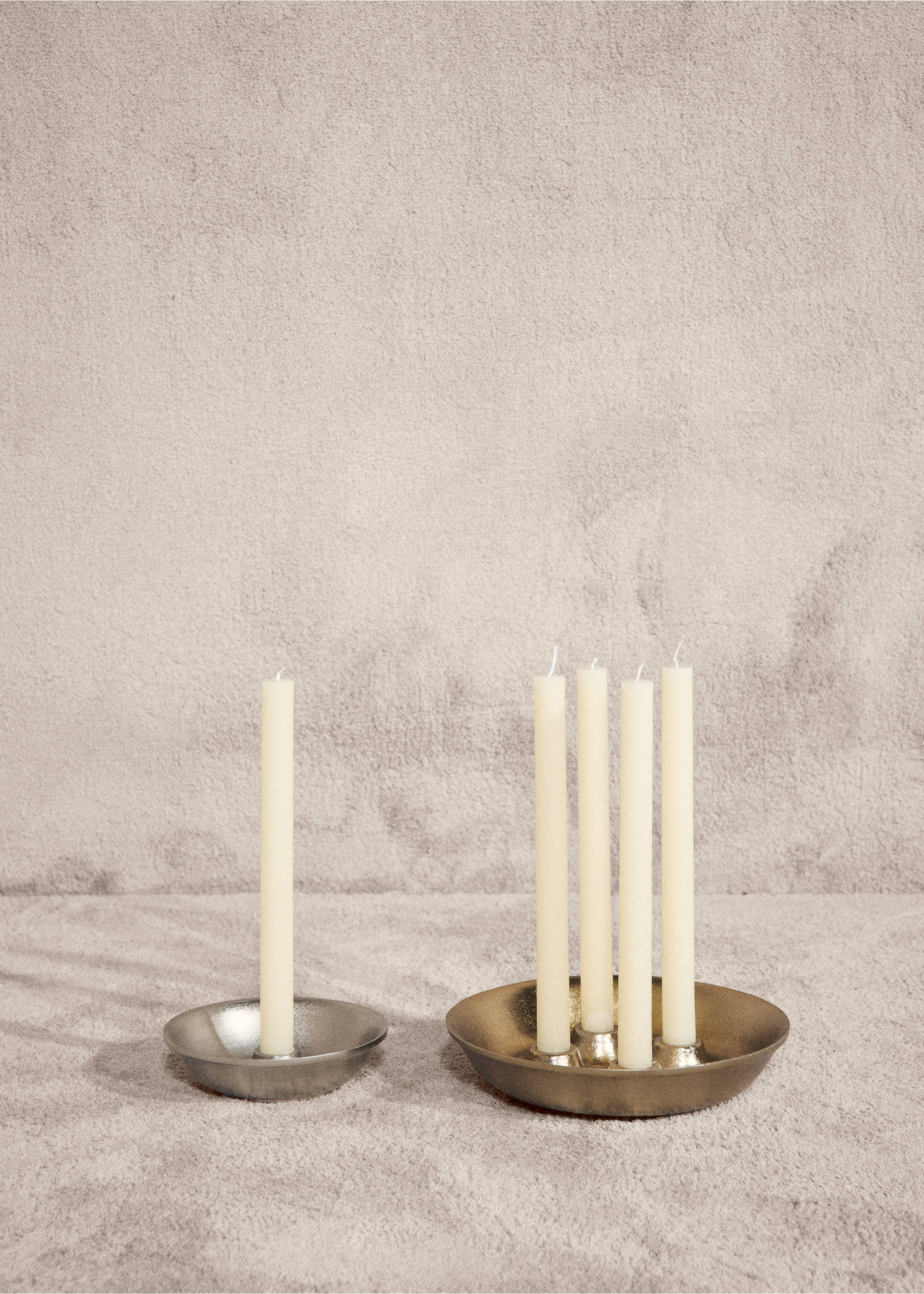 Four-candle metal candelabra - Details of the article 7, Gold. Ref: 17038293-00.