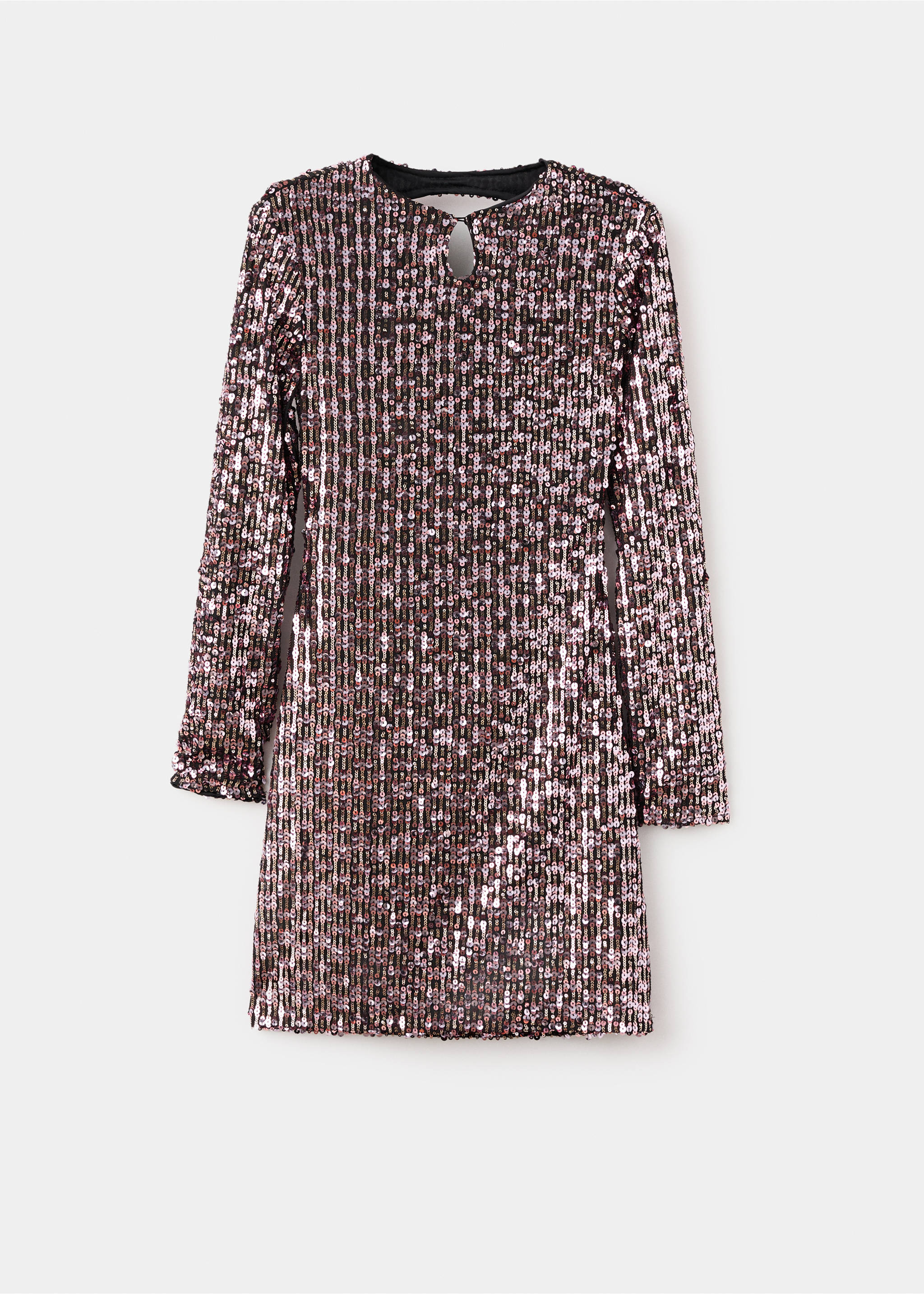 Short dress with sequins - Article without model, Pink. Ref: 17038632-00.