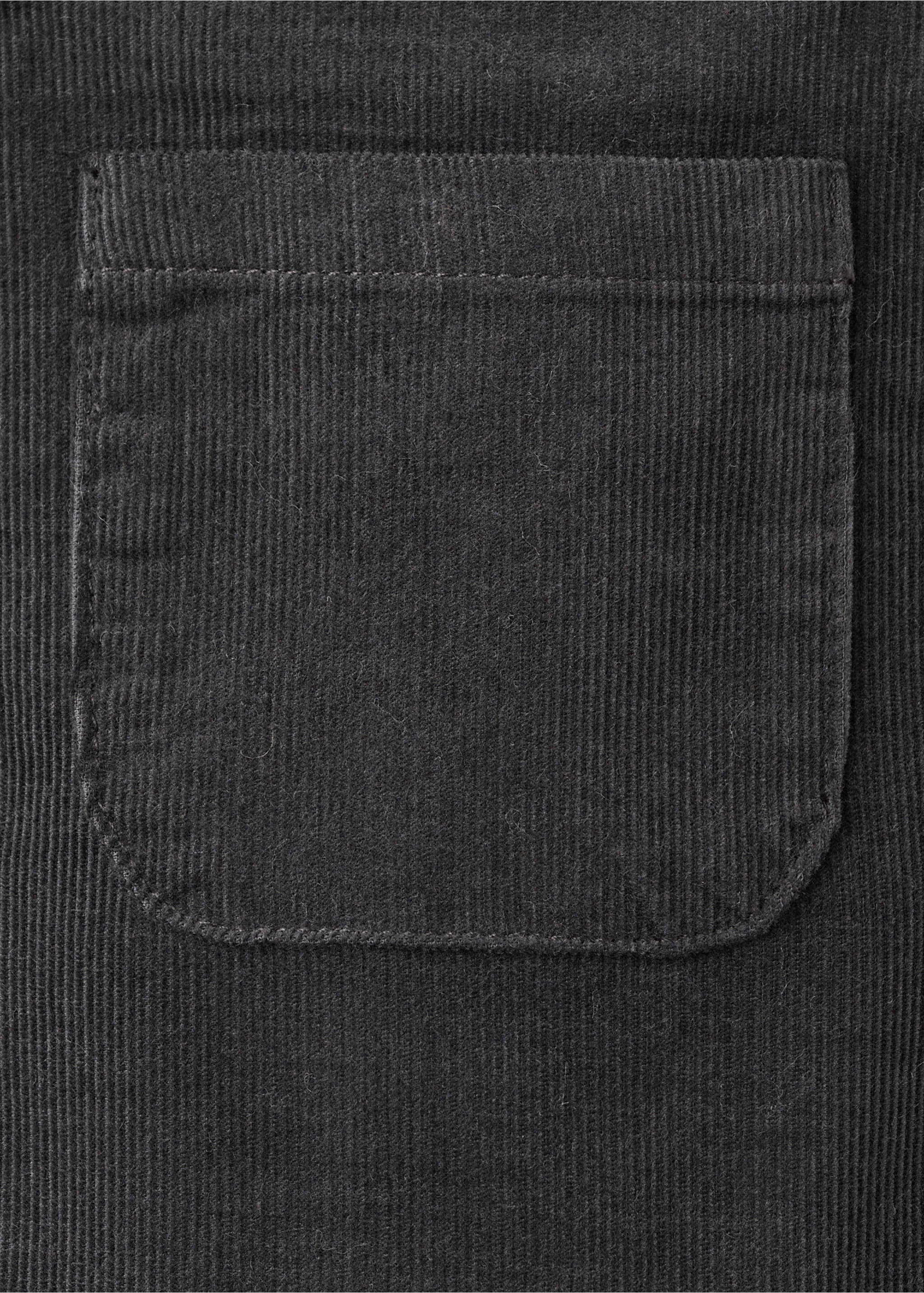 Barboteuse velours côtelé - Détail de l'article 8, Gris anthracite. Ref: 17038633-00.
