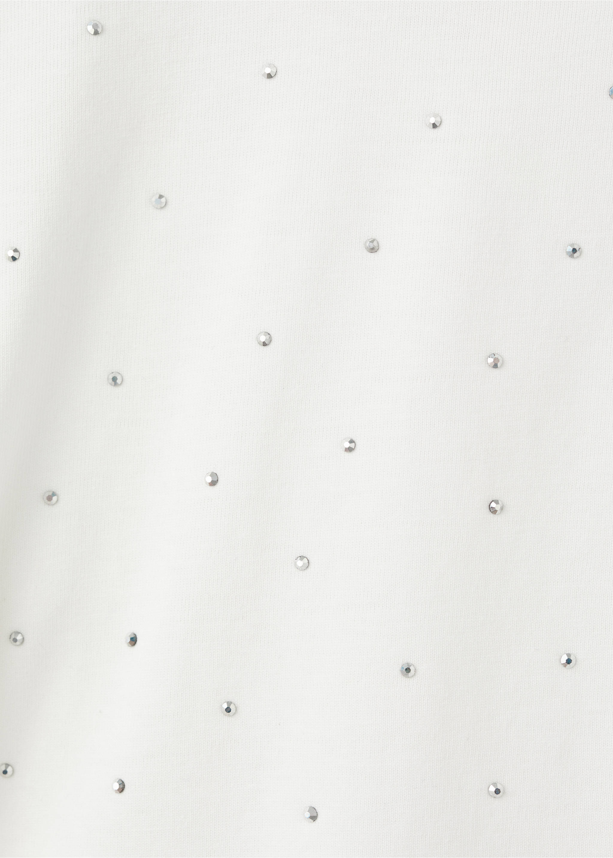 Shirt mit Strassbesatz - Detail des Artikels 0, Cremeweiß. Ref: 17039095-00.