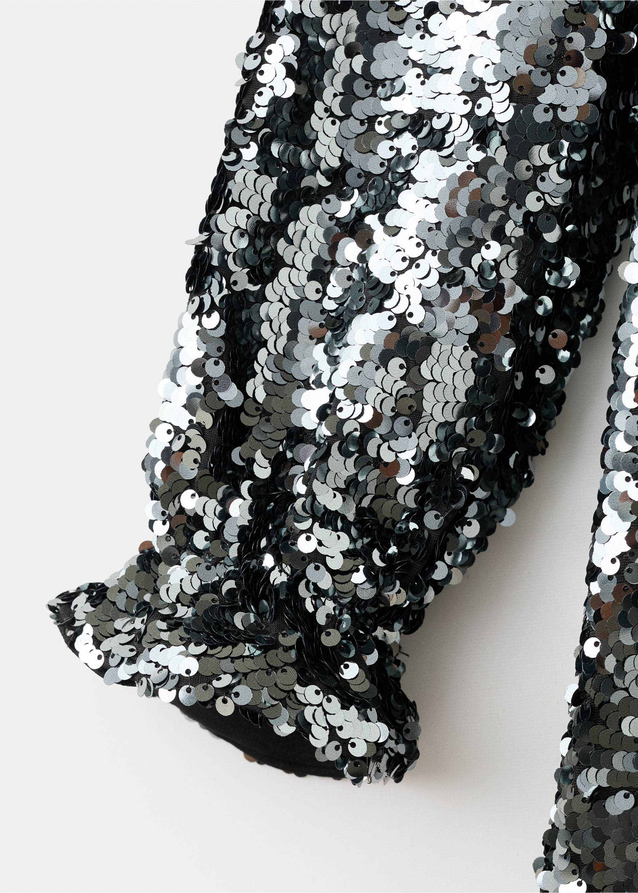 Sequined dress - Details of the article 0, Black. Ref: 17039098-00.