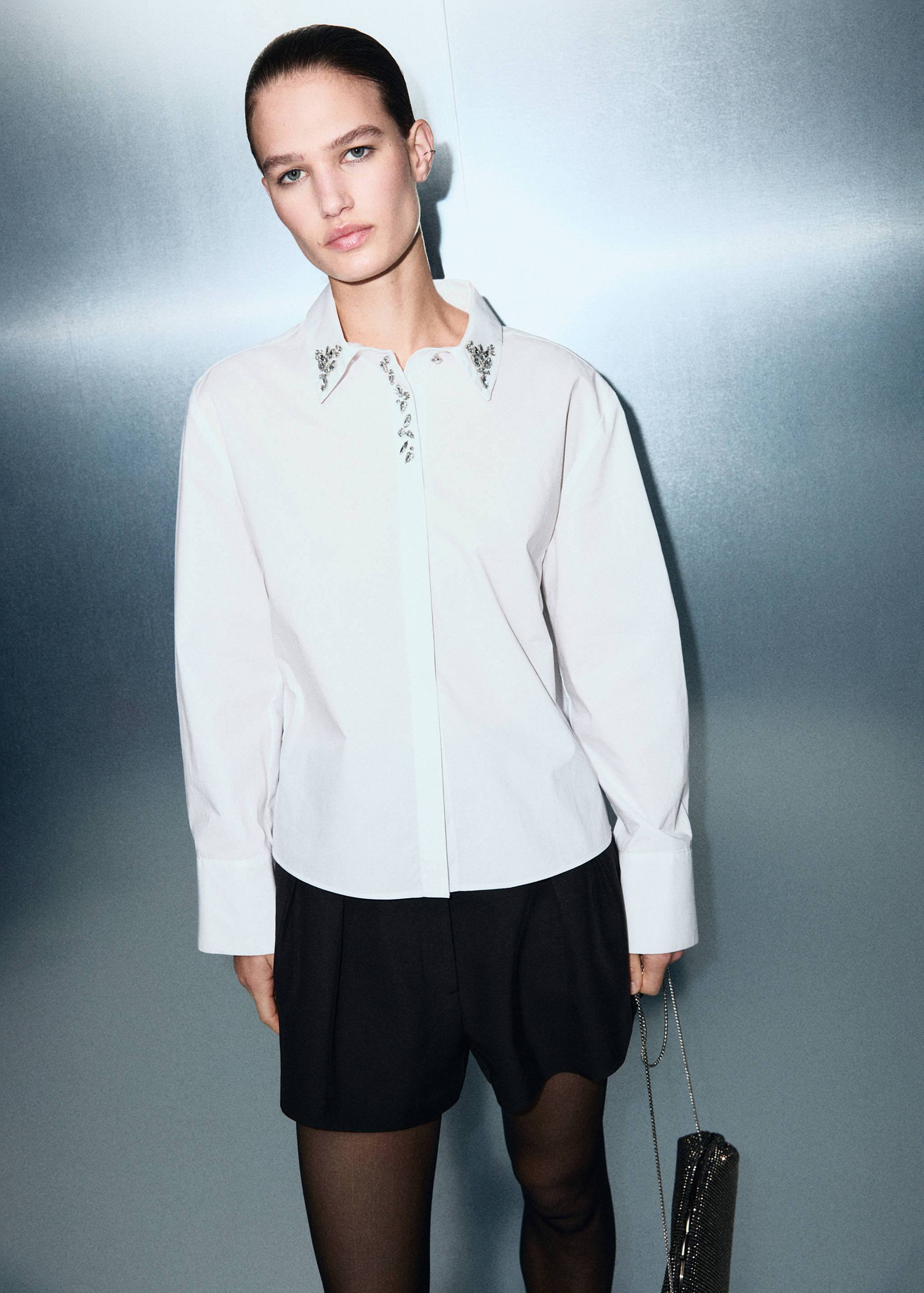Crystal detail shirt - Medium plane