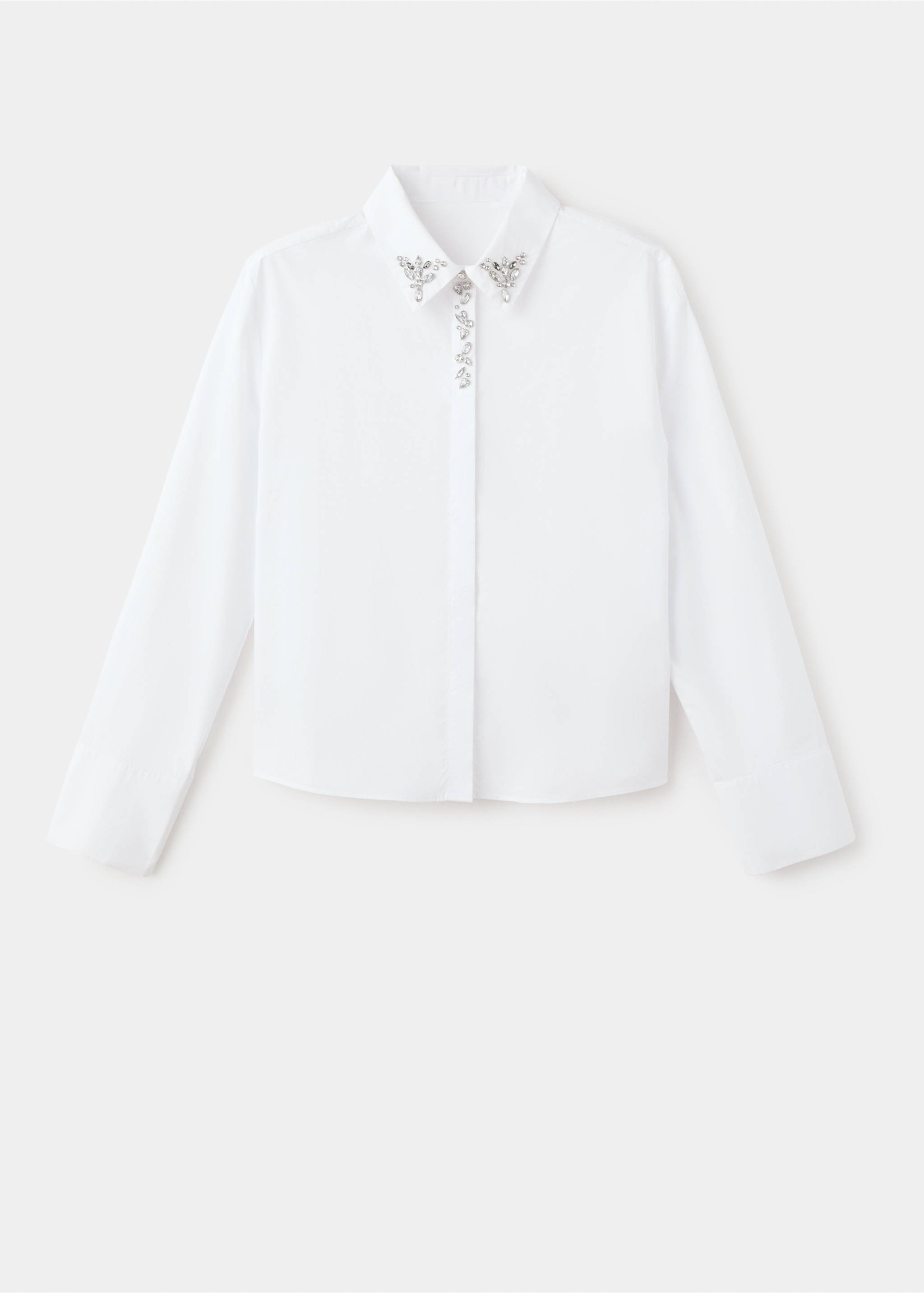 Camisa detalle cristales - Artículo sin modelo, Blanco roto. Ref: 17039106-00.