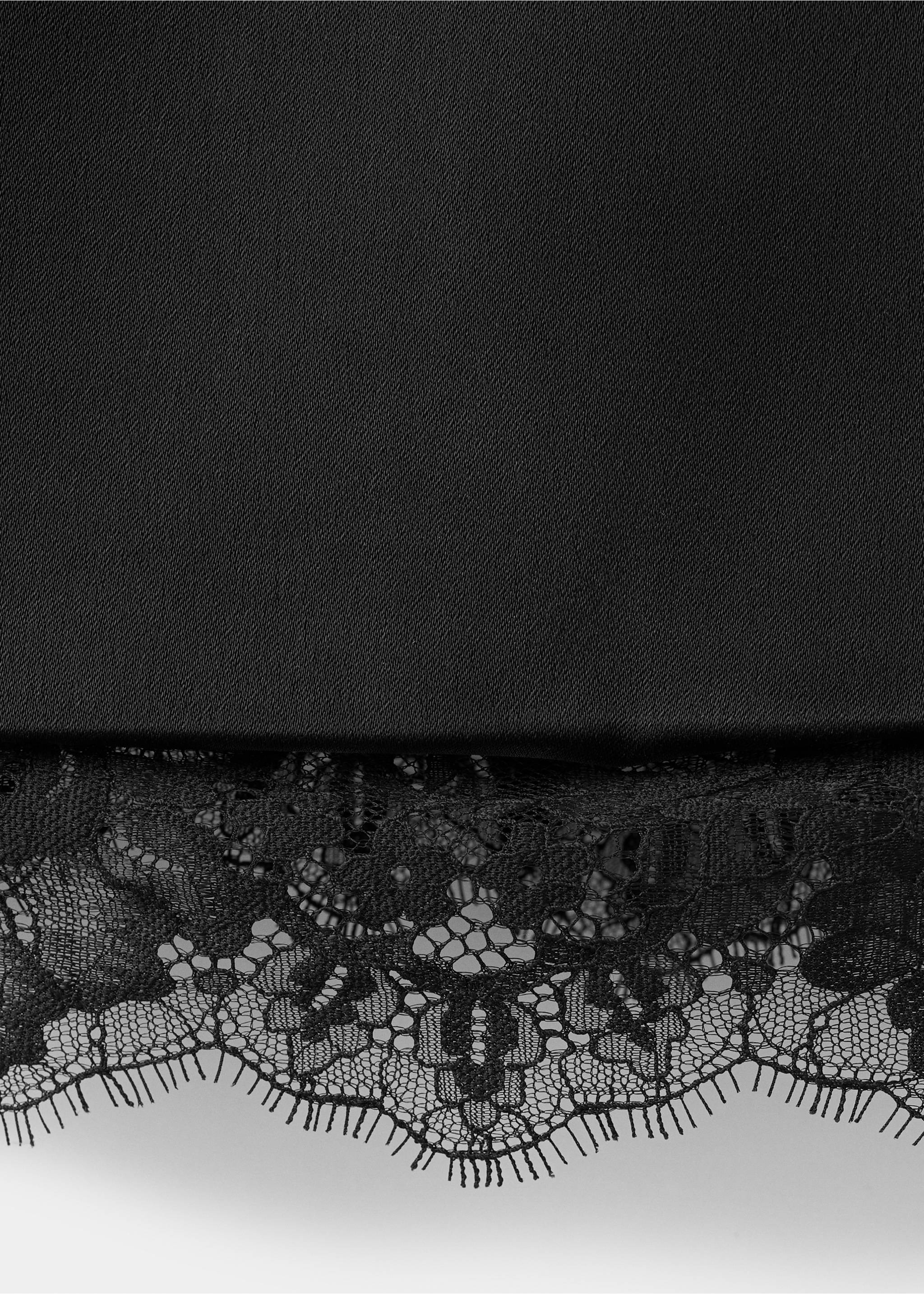 Vestido espalda abierta bajo encaje - Detalle del artículo 8, Negro. Ref: 17039111-00.