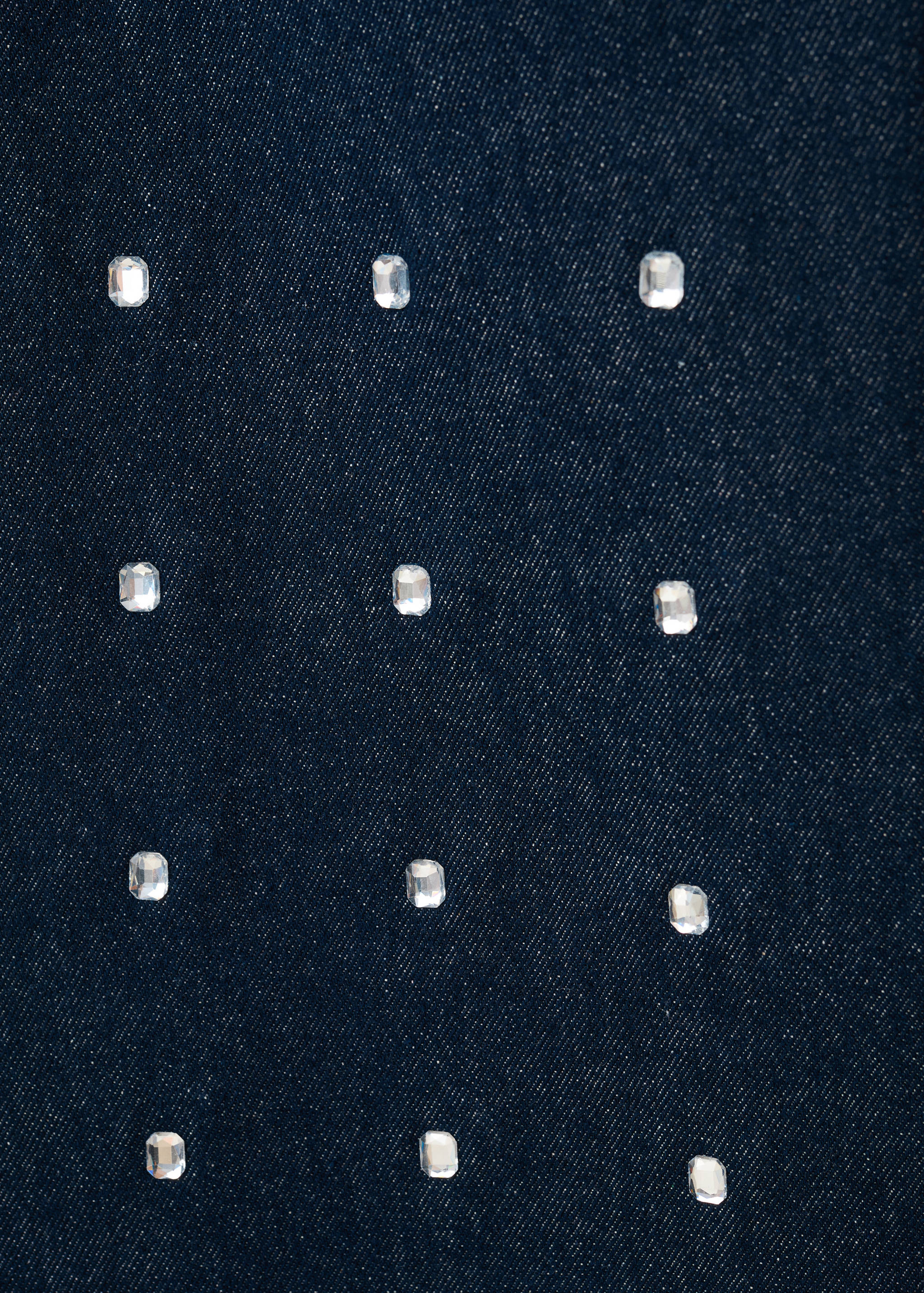 Wide-Leg-Jeans mit Kristallverzierungen - Detail des Artikels 8