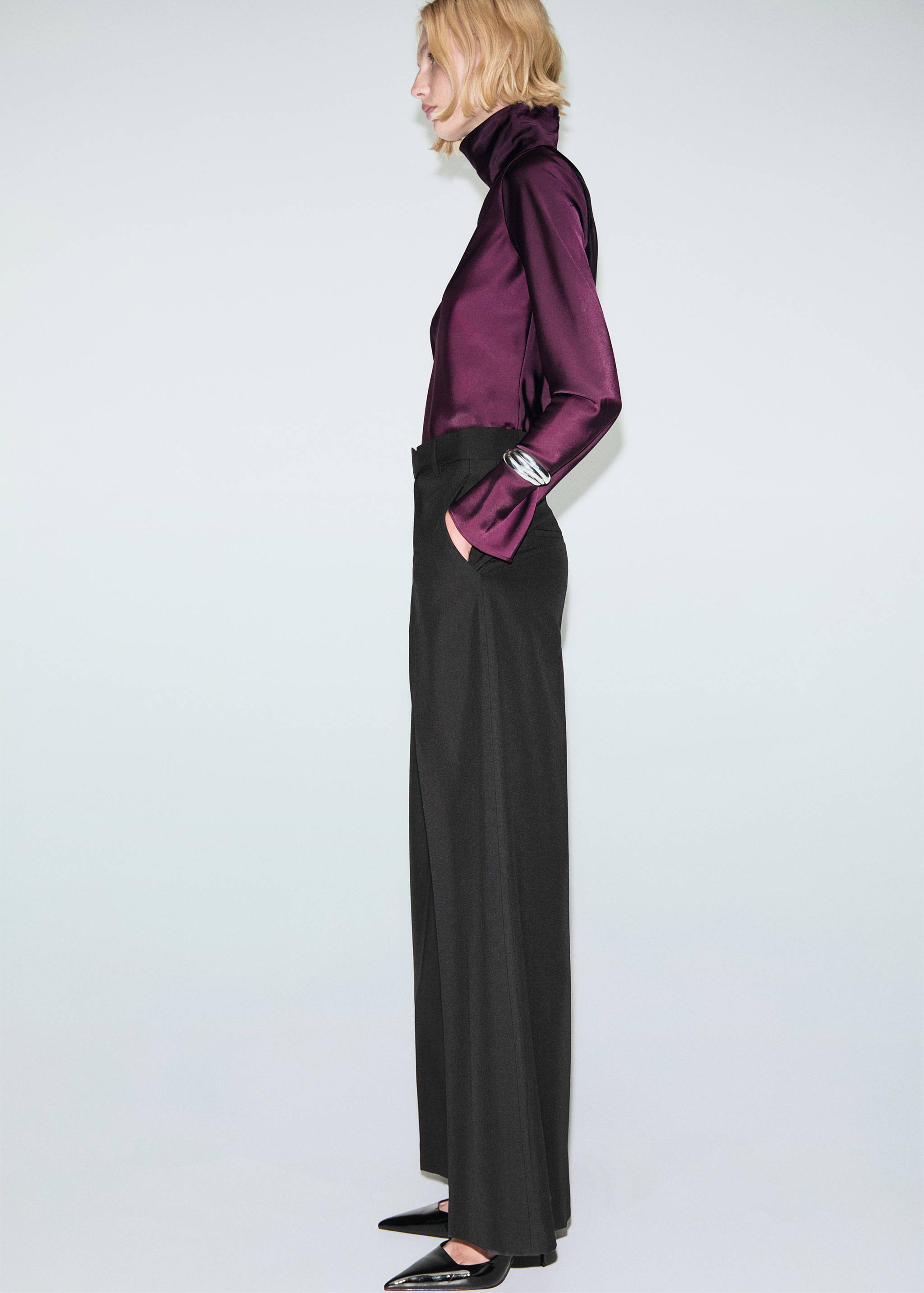 Pantalón traje mezcla lana - Detalle del artículo 2