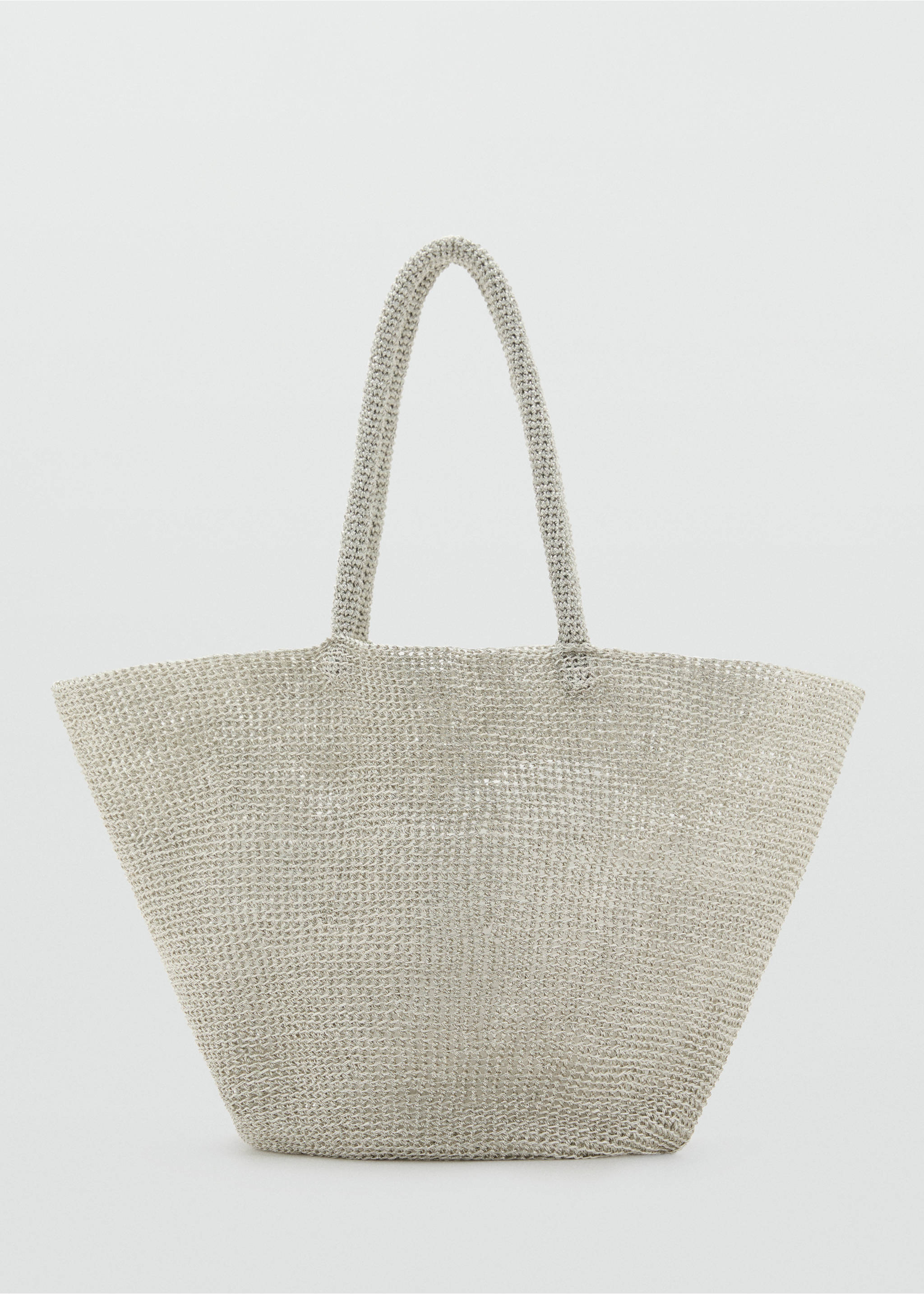 Mesh shopper bag - Article without model, Silver. Ref: 17041122-00.
