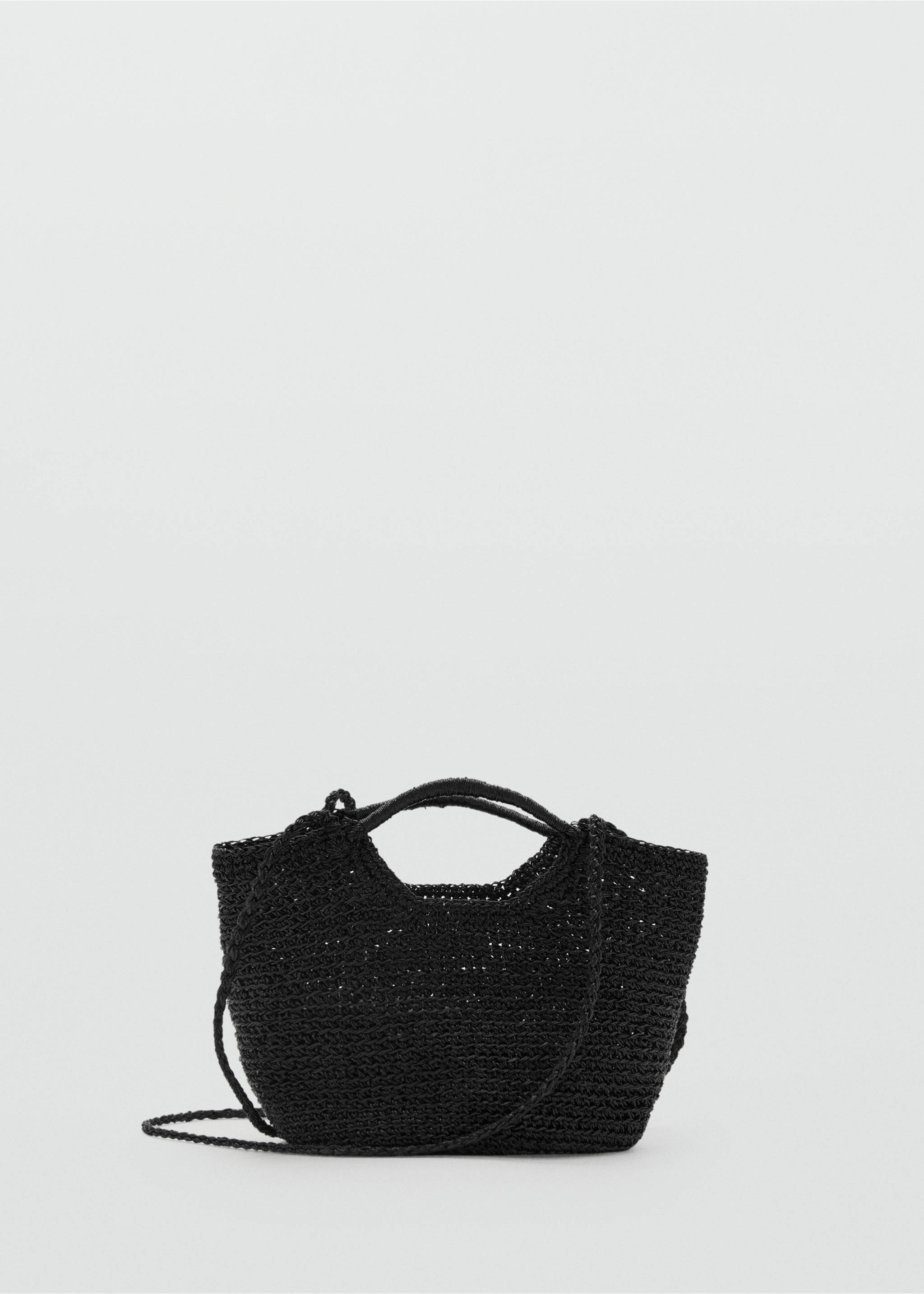 Mini sac bandoulière en tissu - Article sans modèle, Noir. Ref: 17041123-00.