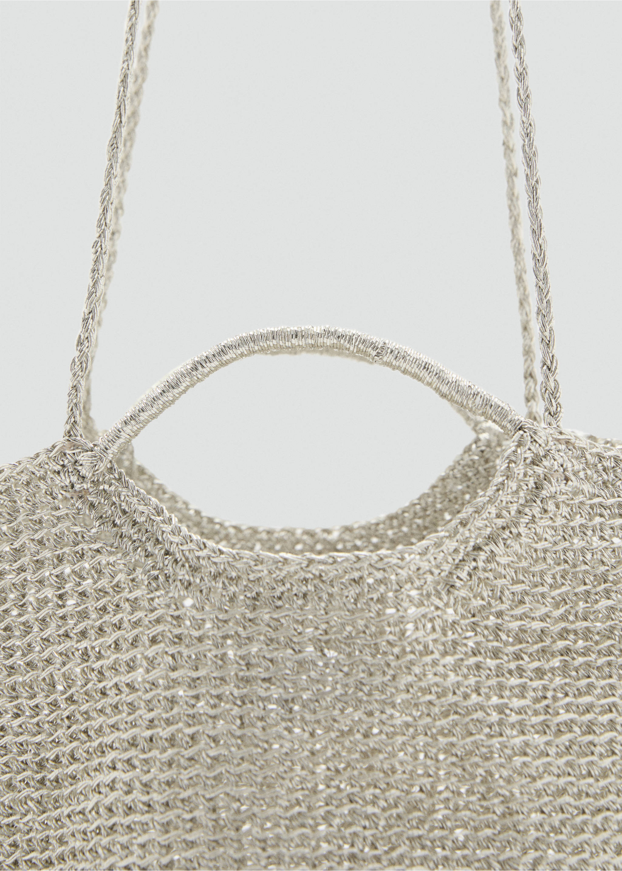 Mini sac bandoulière en tissu - Détail de l'article 1, Argent. Ref: 17041123-00.