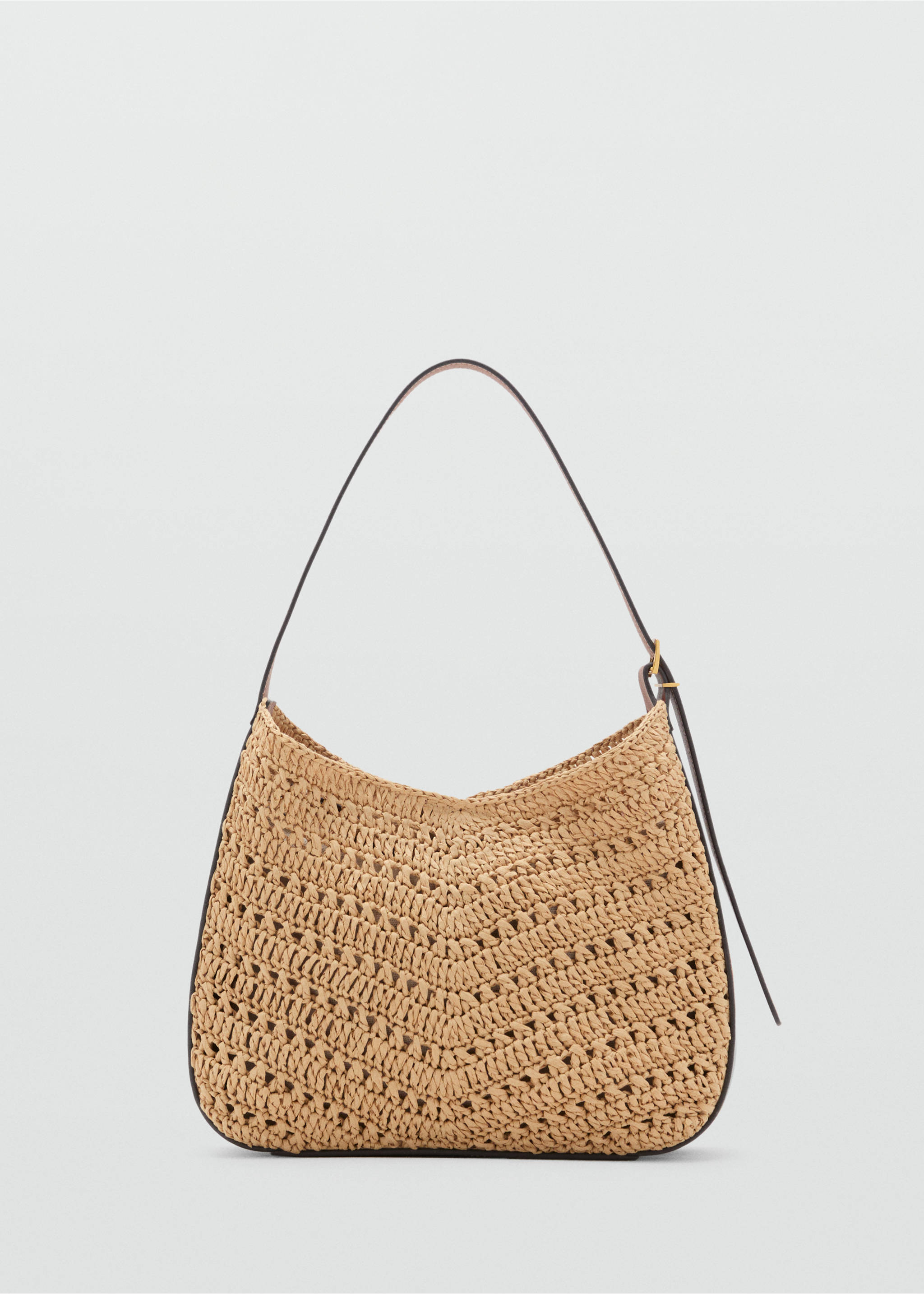 Natural fibre shoulder bag - Article without model, Leather. Ref: 17041124-00.