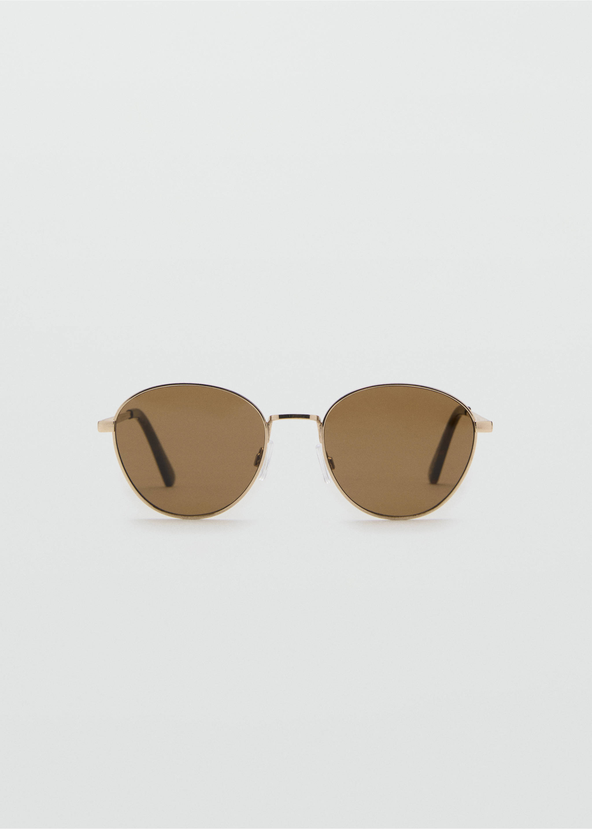 Round metal-frame sunglasses - Article without model, Gold. Ref: 17041125-00.