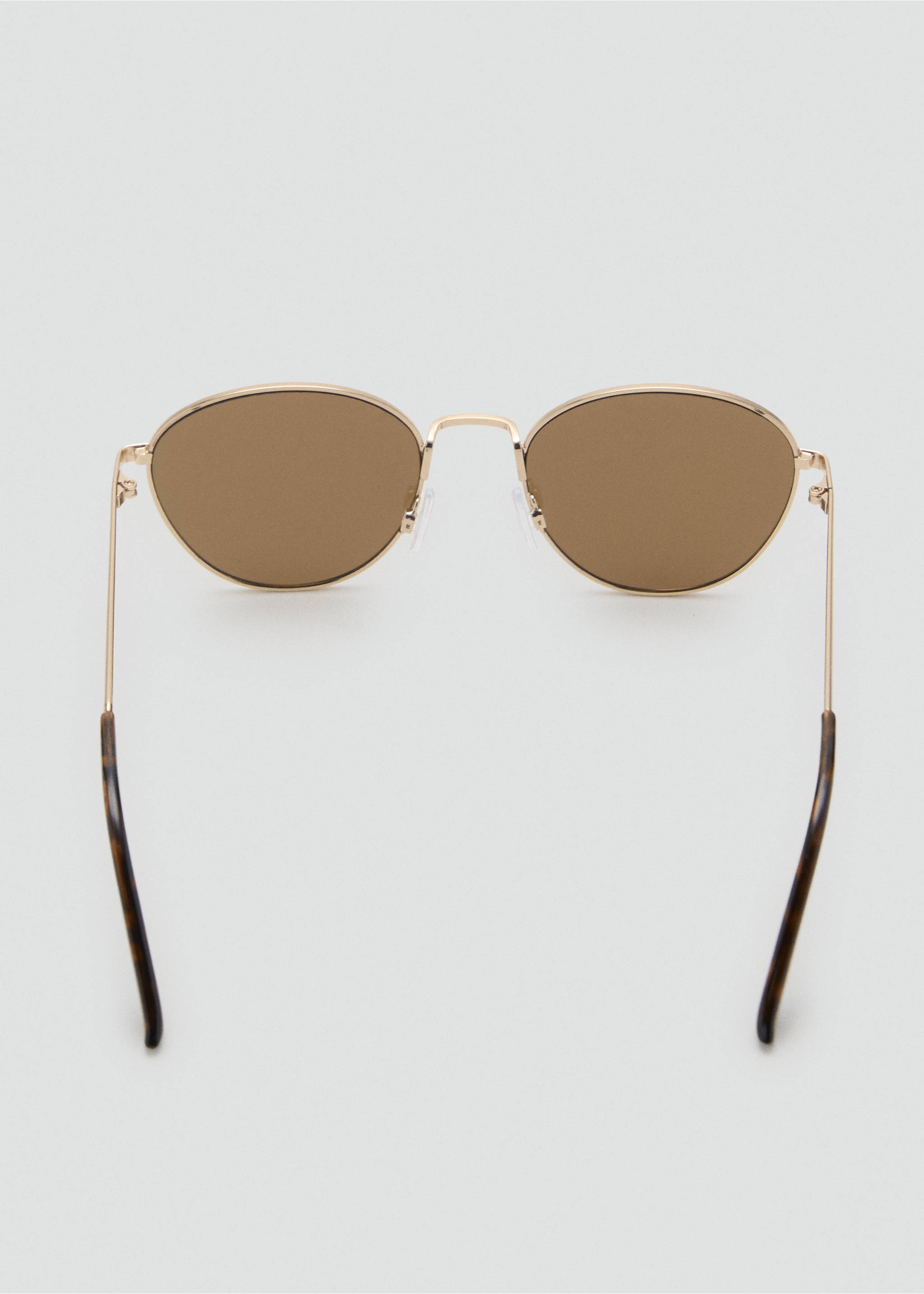Round metal-frame sunglasses - Details of the article 1, Gold. Ref: 17041125-00.