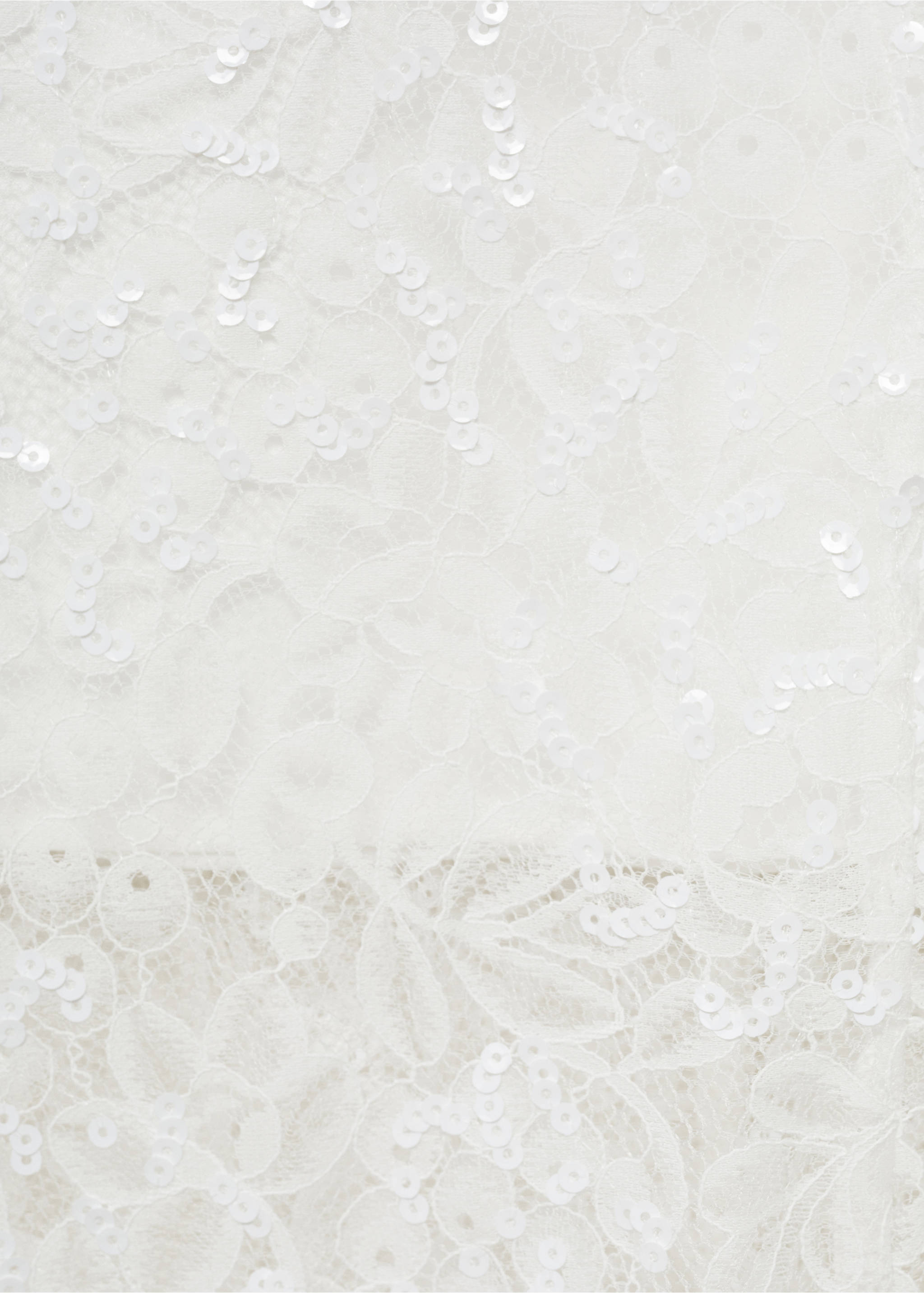 Long lace skirt - Details of the article 0, White. Ref: 17041126-00.