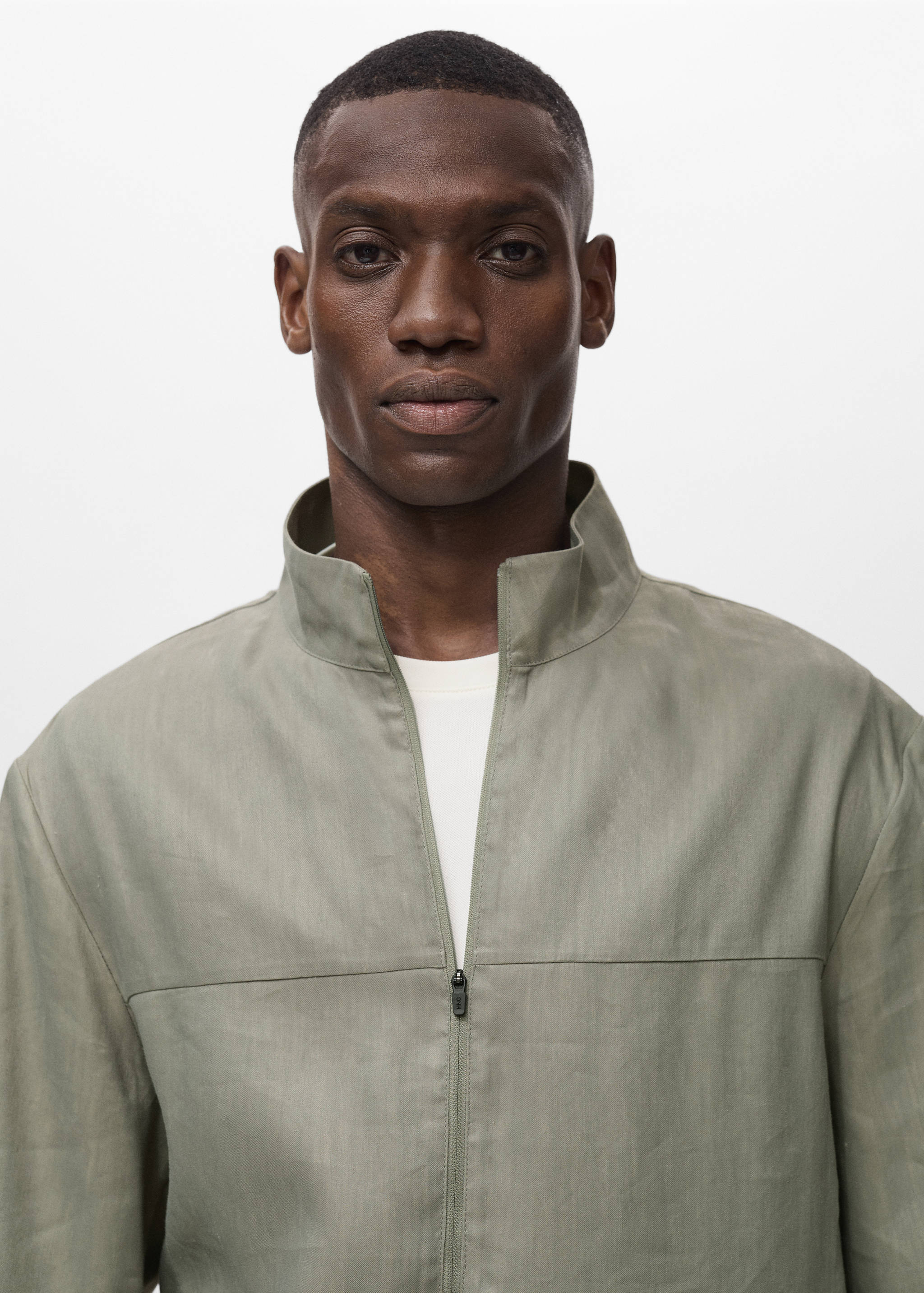 Chaqueta lino cremallera - Detalle del artículo 1