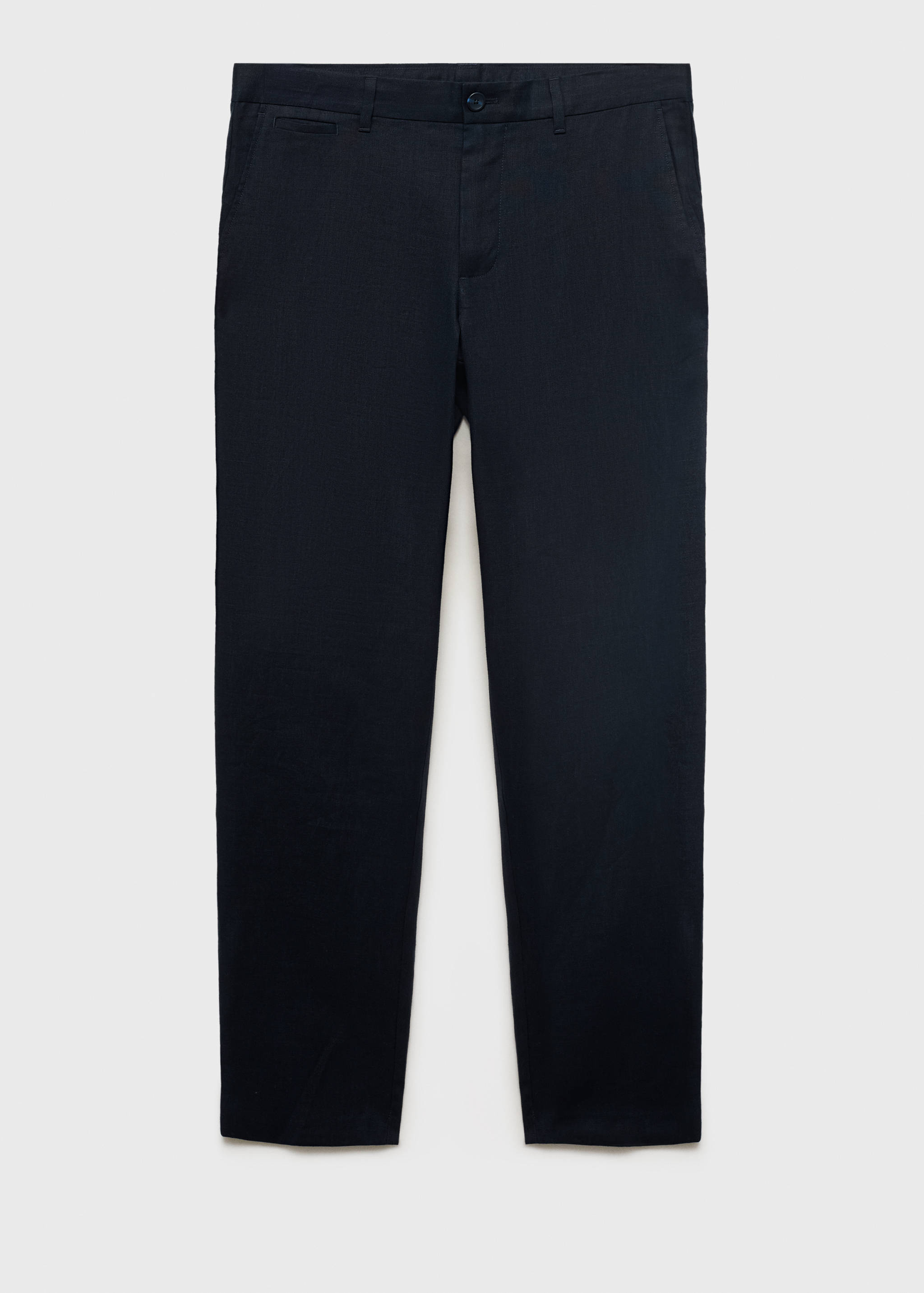 Slim-fit 100% linen trousers - Article without model