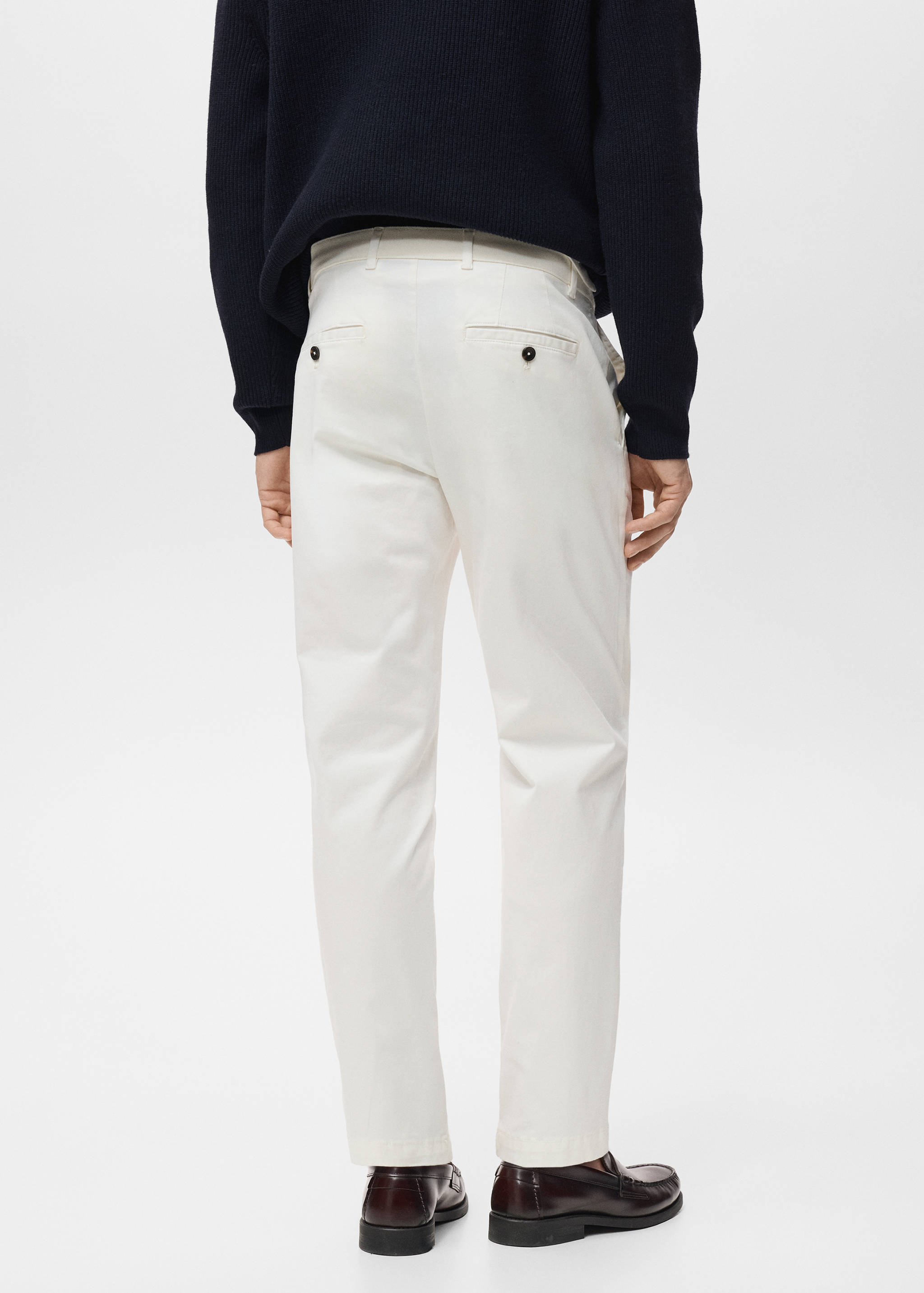 Prato cropped tapered chino trousers - Reverse of the article