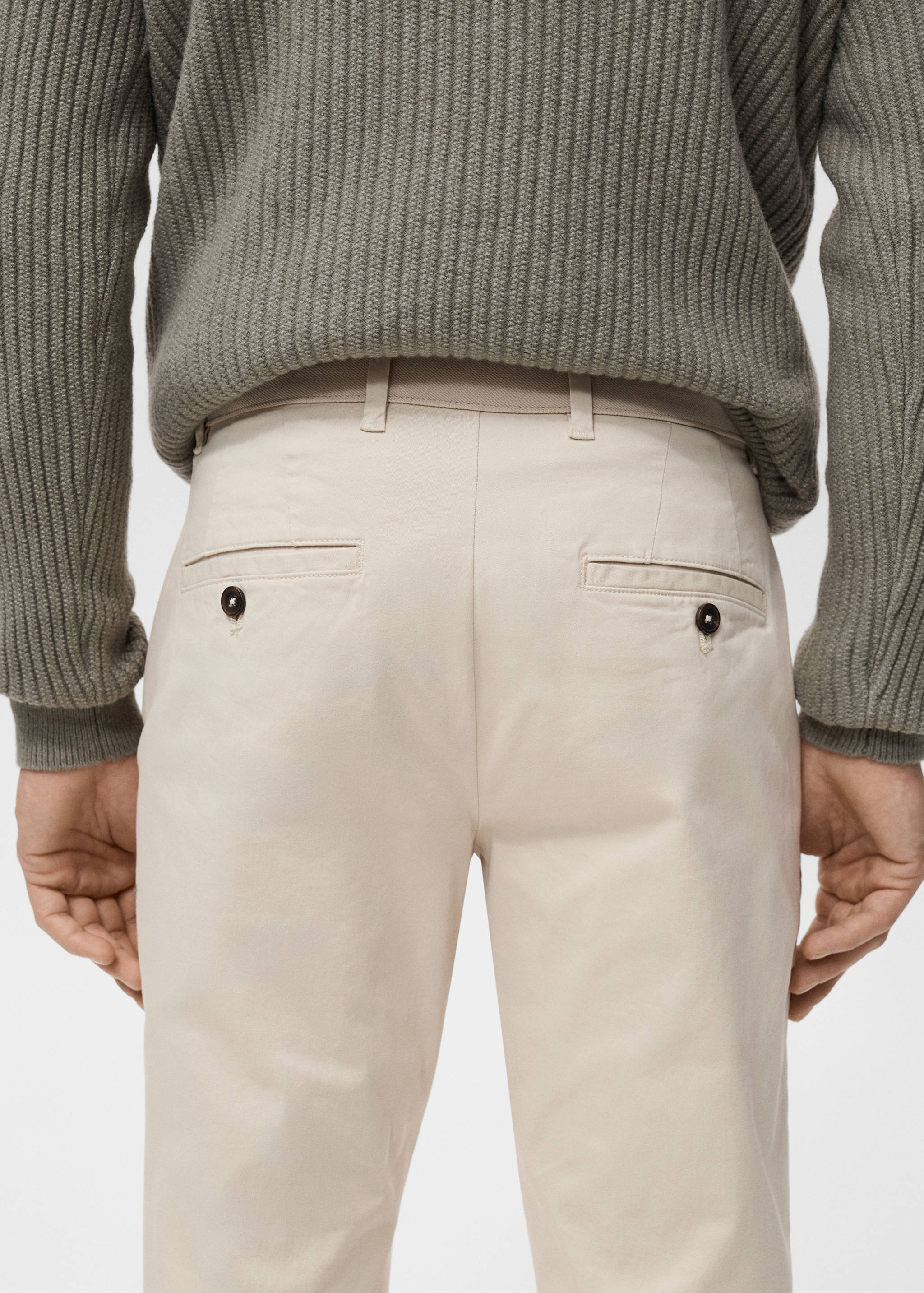 Prato cropped tapered chino trousers - Details of the article 6