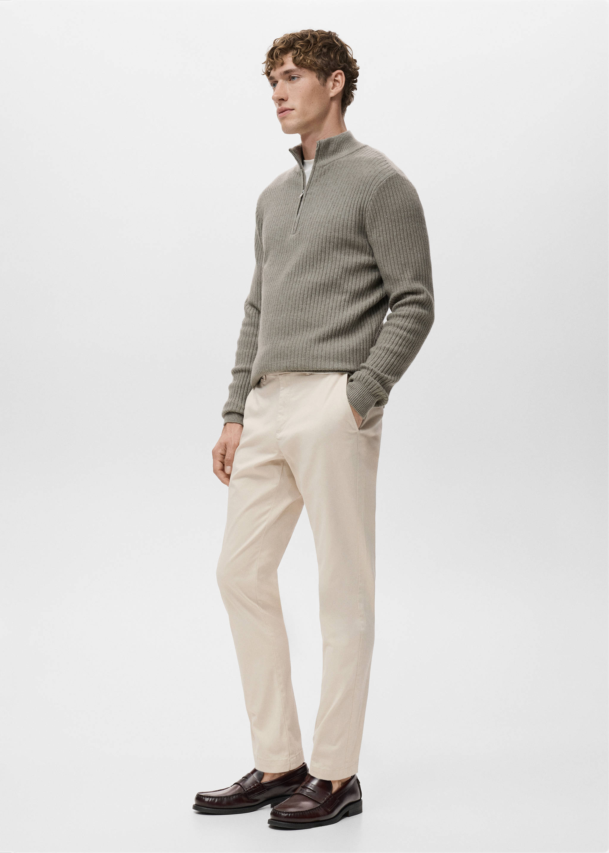 Prato cropped tapered chino trousers - Details of the article 2