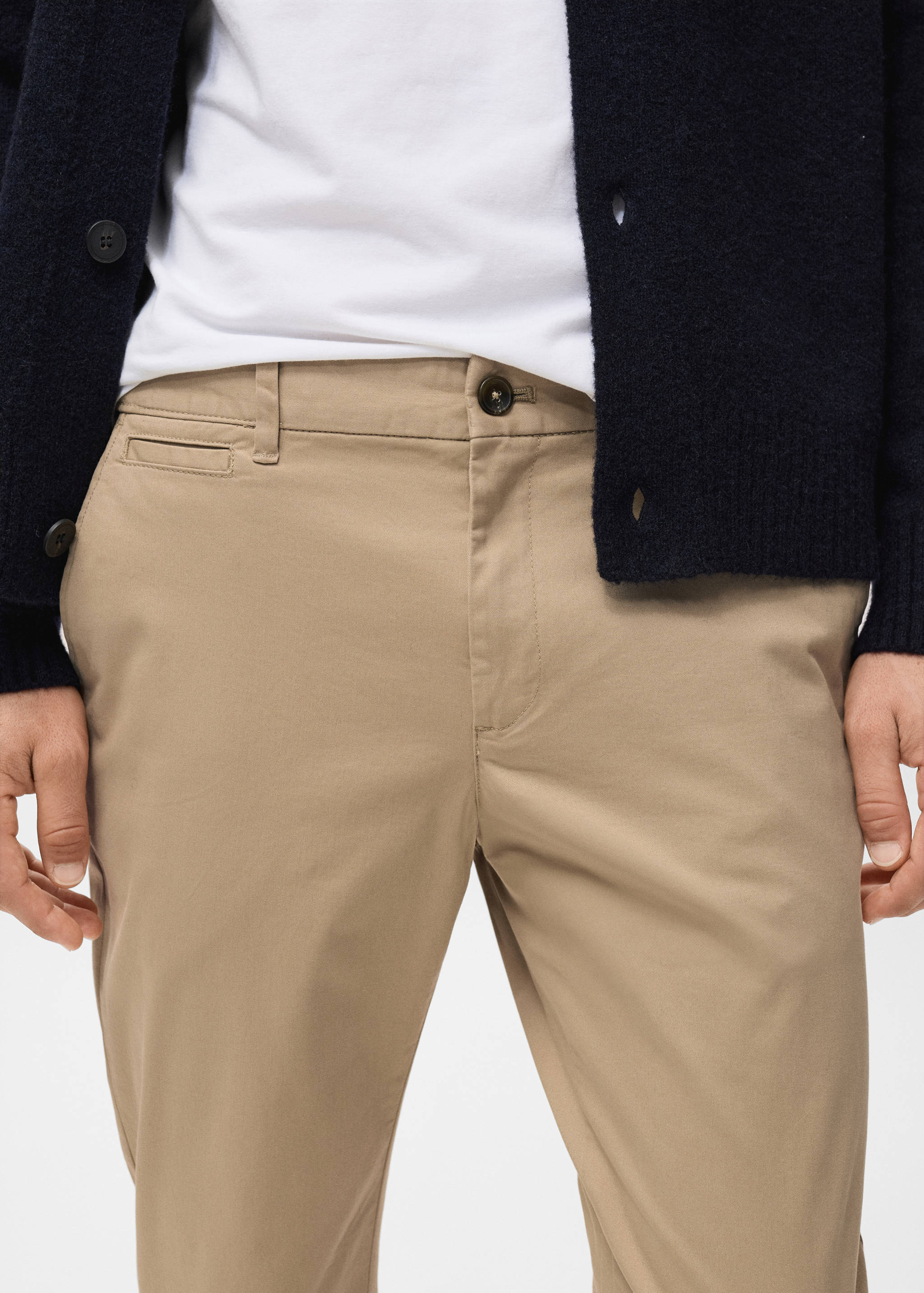 Prato cropped tapered chino trousers - Details of the article 1