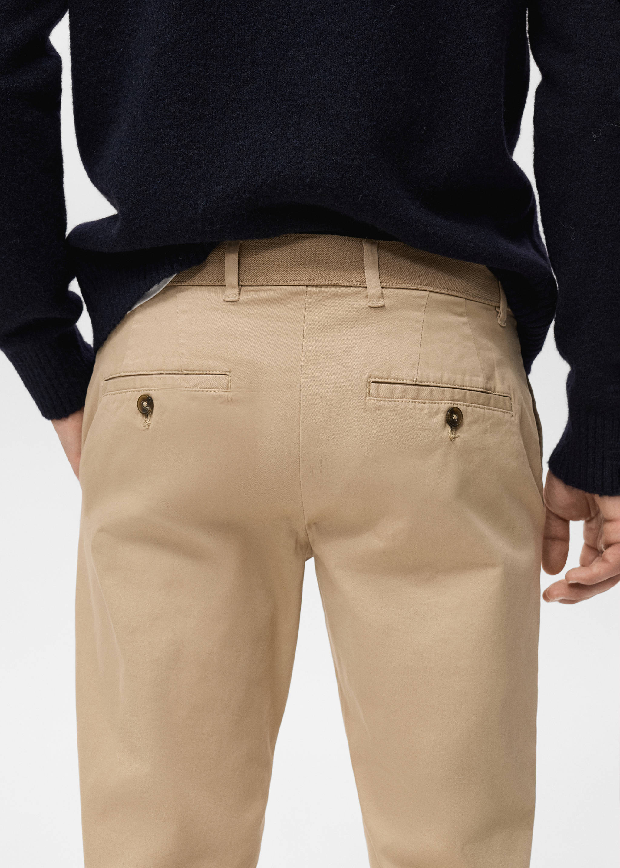 Prato cropped tapered chino trousers - Details of the article 6
