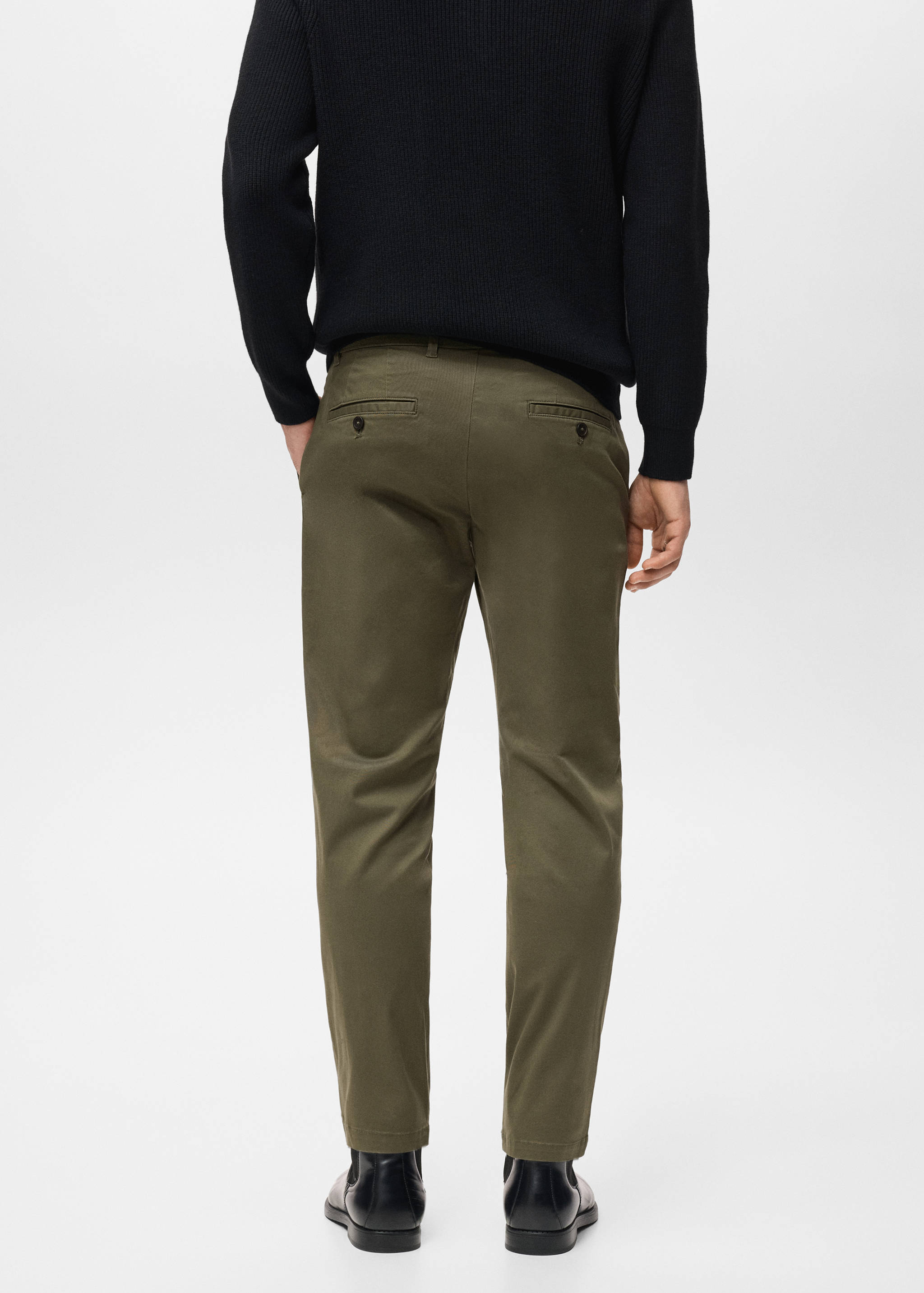 Prato cropped tapered chino trousers - Reverse of the article