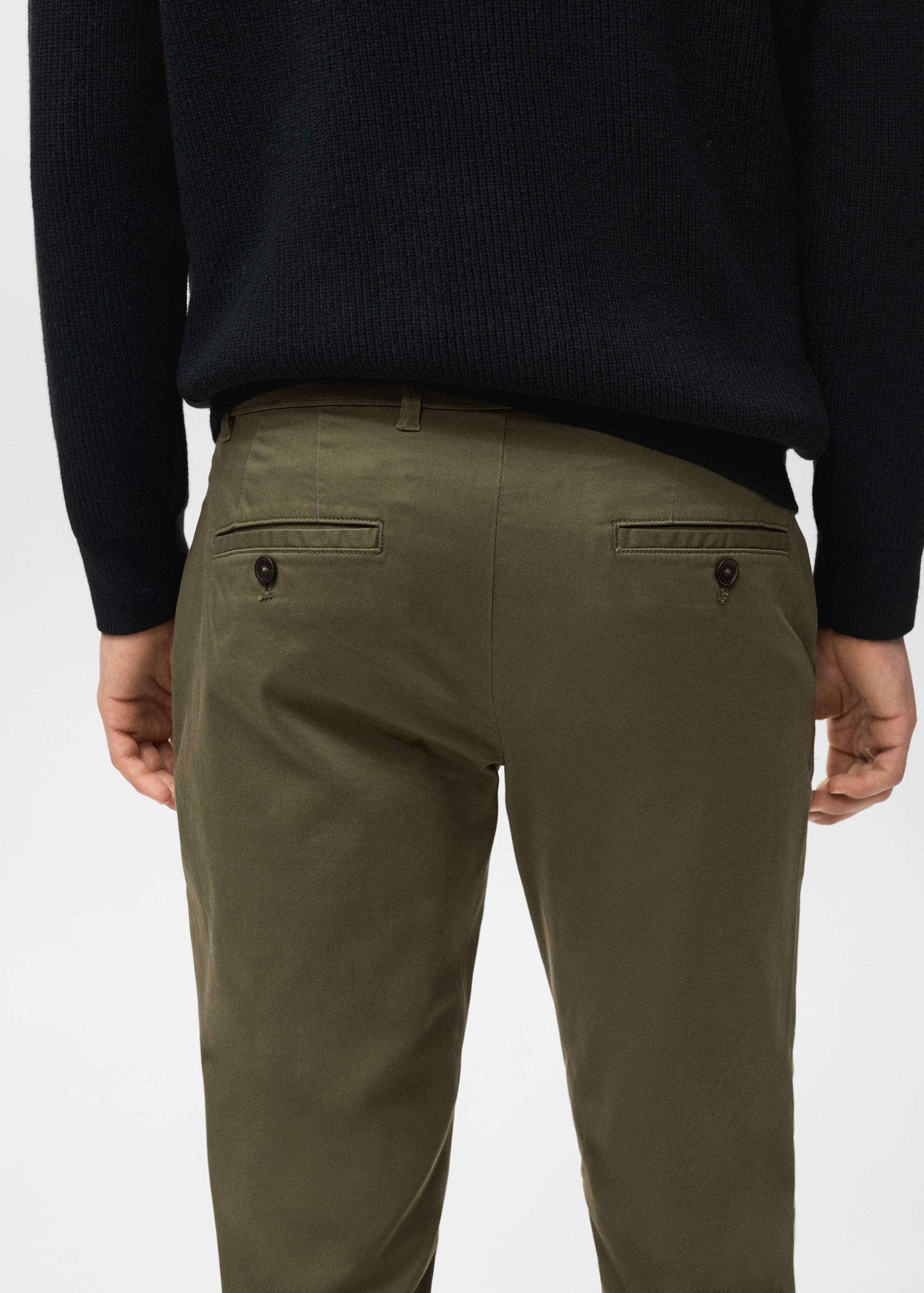 Prato cropped tapered chino trousers - Details of the article 6