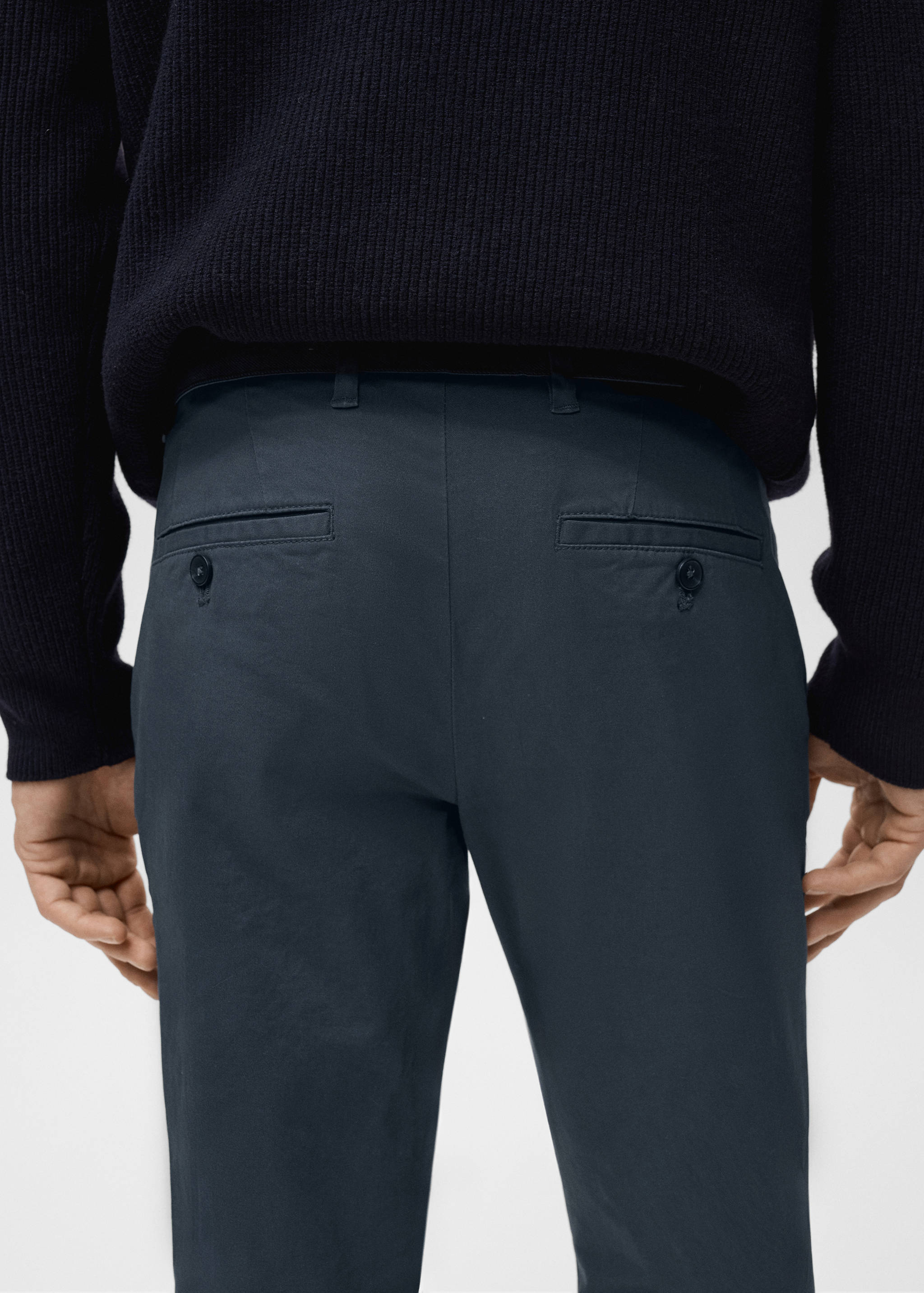 Prato cropped tapered chino trousers - Details of the article 6