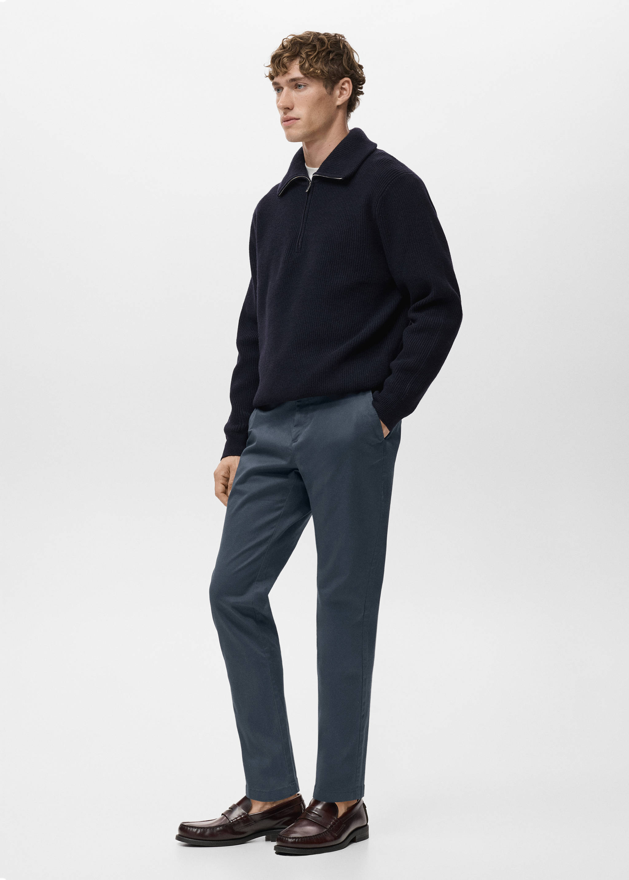 Prato cropped tapered chino trousers - Details of the article 2