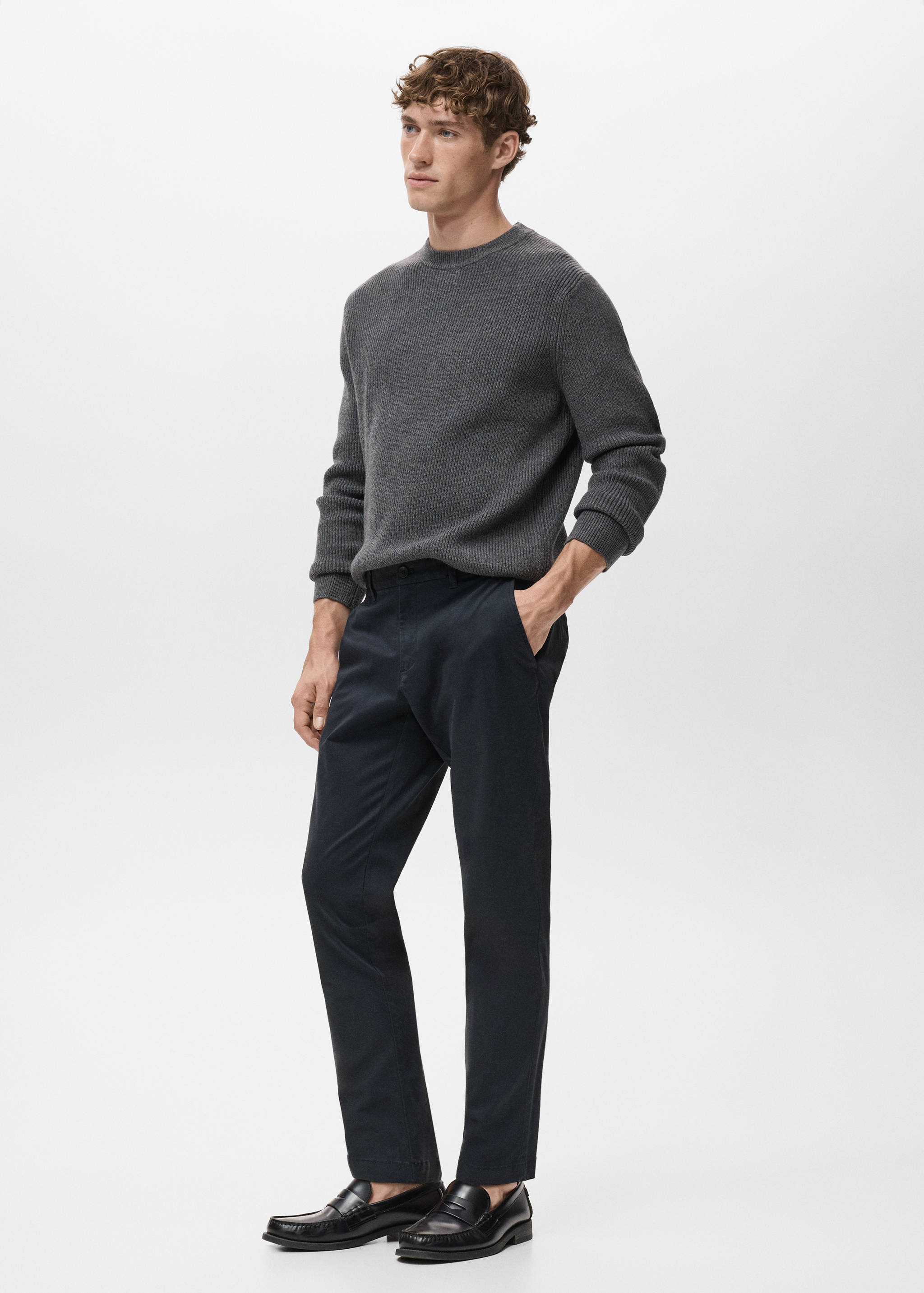 Prato cropped tapered chino trousers - Details of the article 2