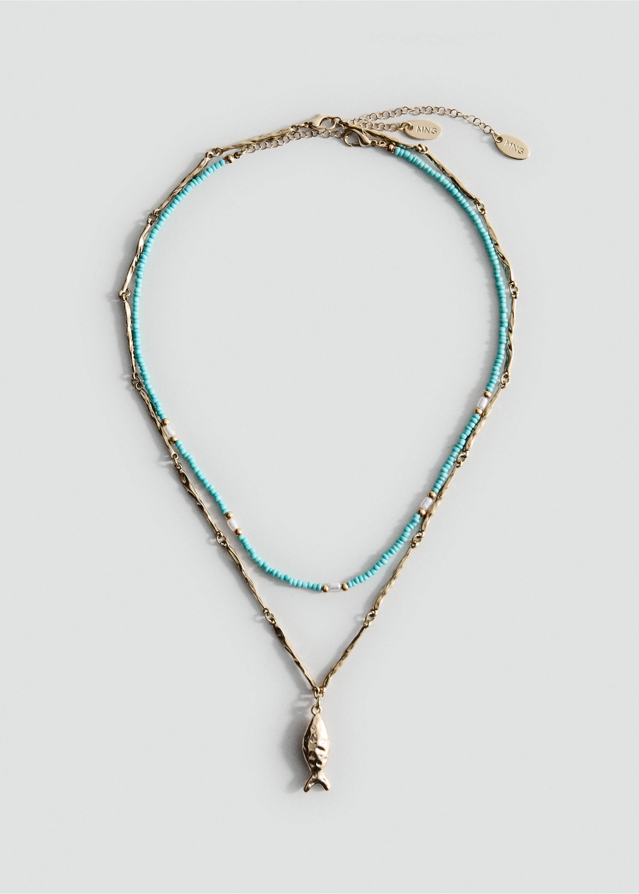 Collar doble combinado - Artículo sin modelo, Oro. Ref: 17041145-00.