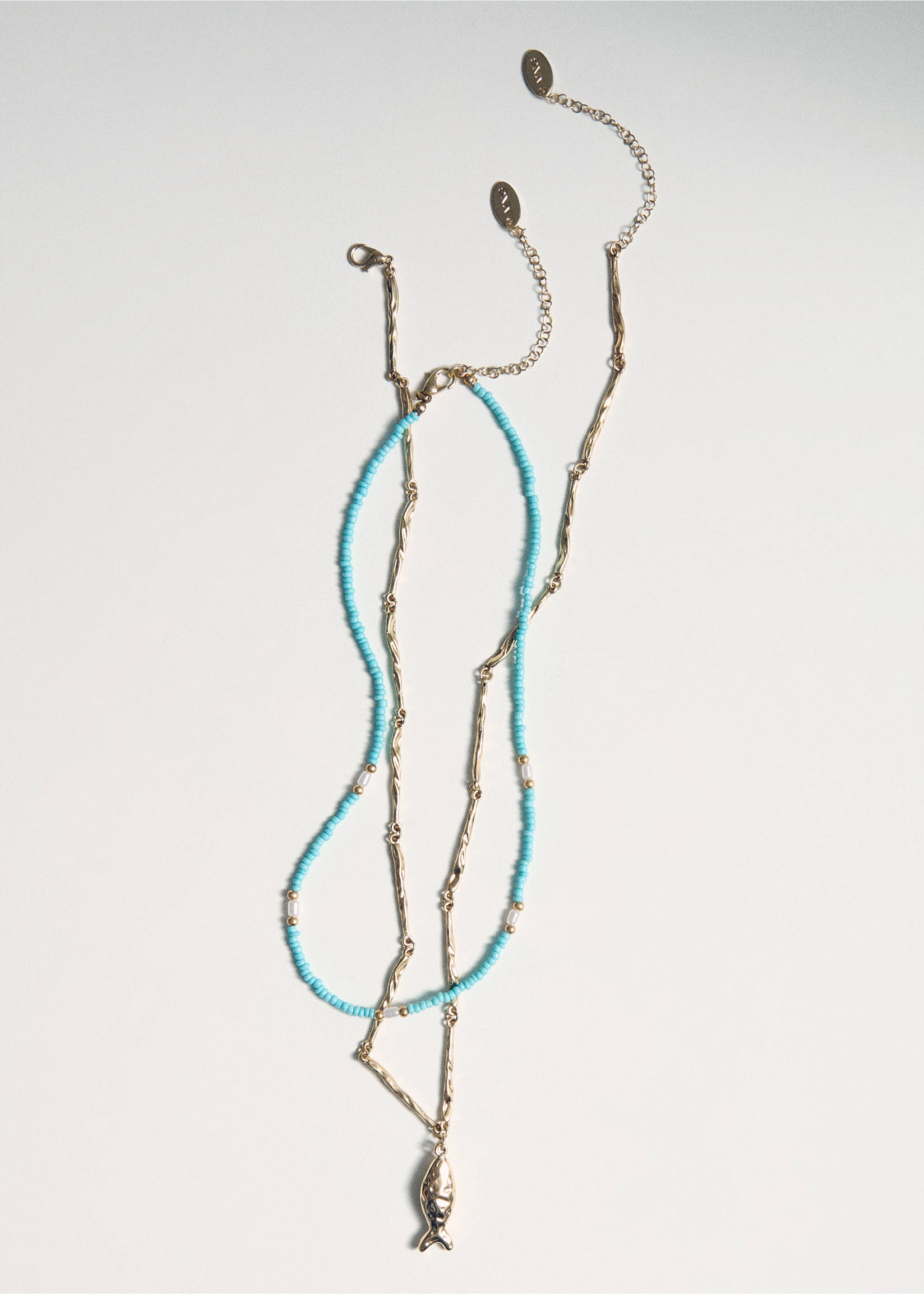 Collar doble combinado - Detalle del artículo 5, Oro. Ref: 17041145-00.