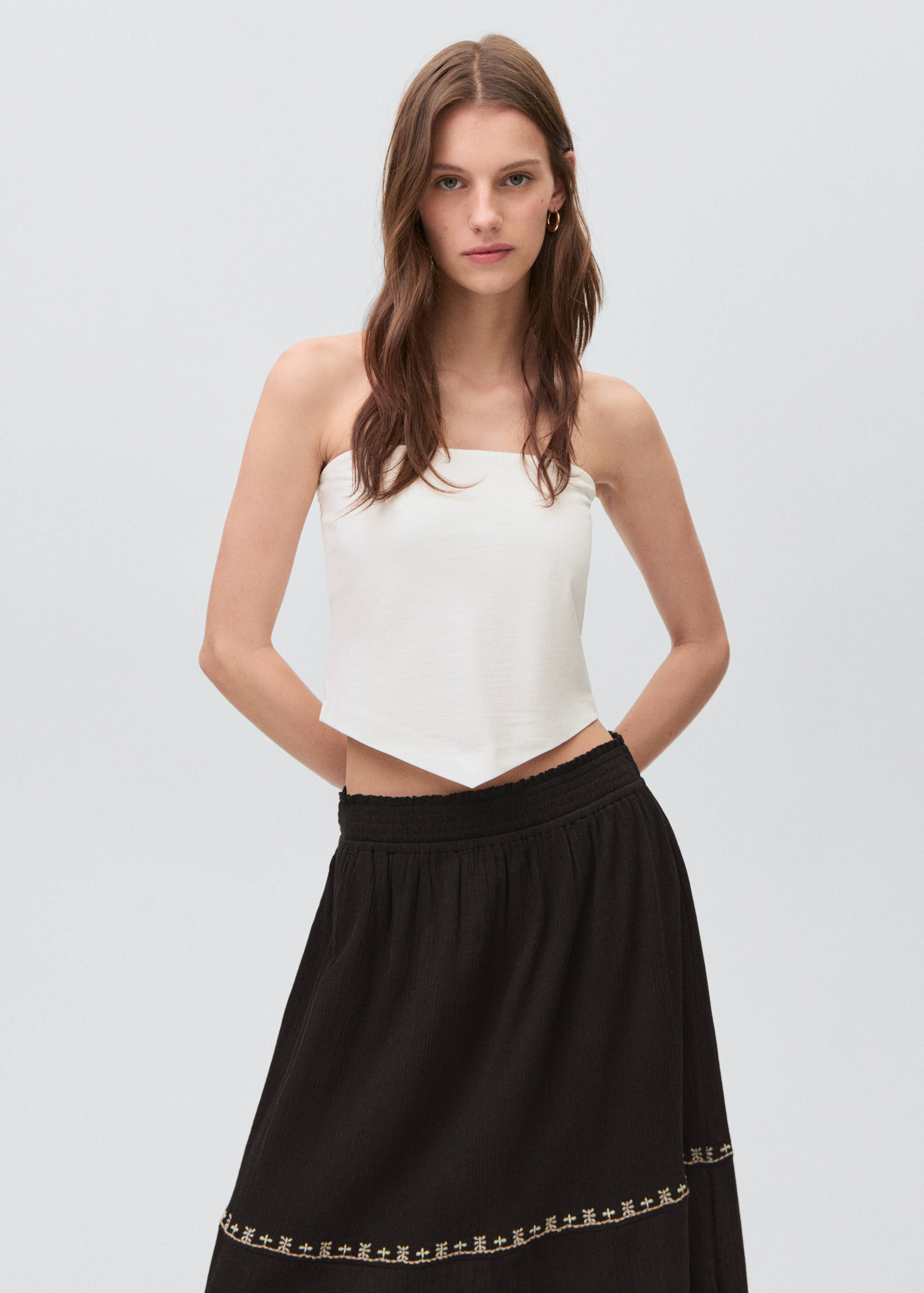 V-neck bandana top - Medium plane