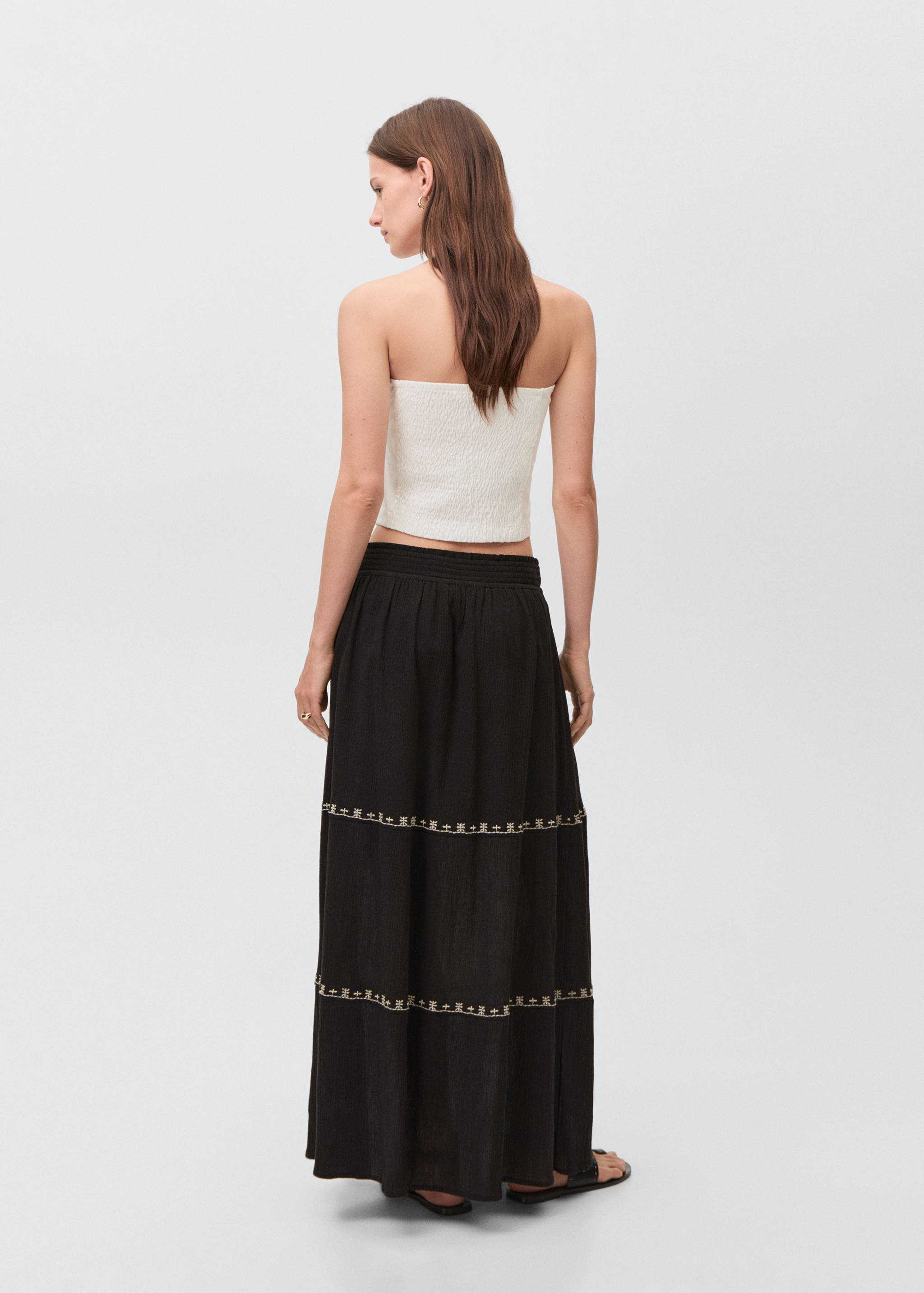 V-neck bandana top - Reverse of the article