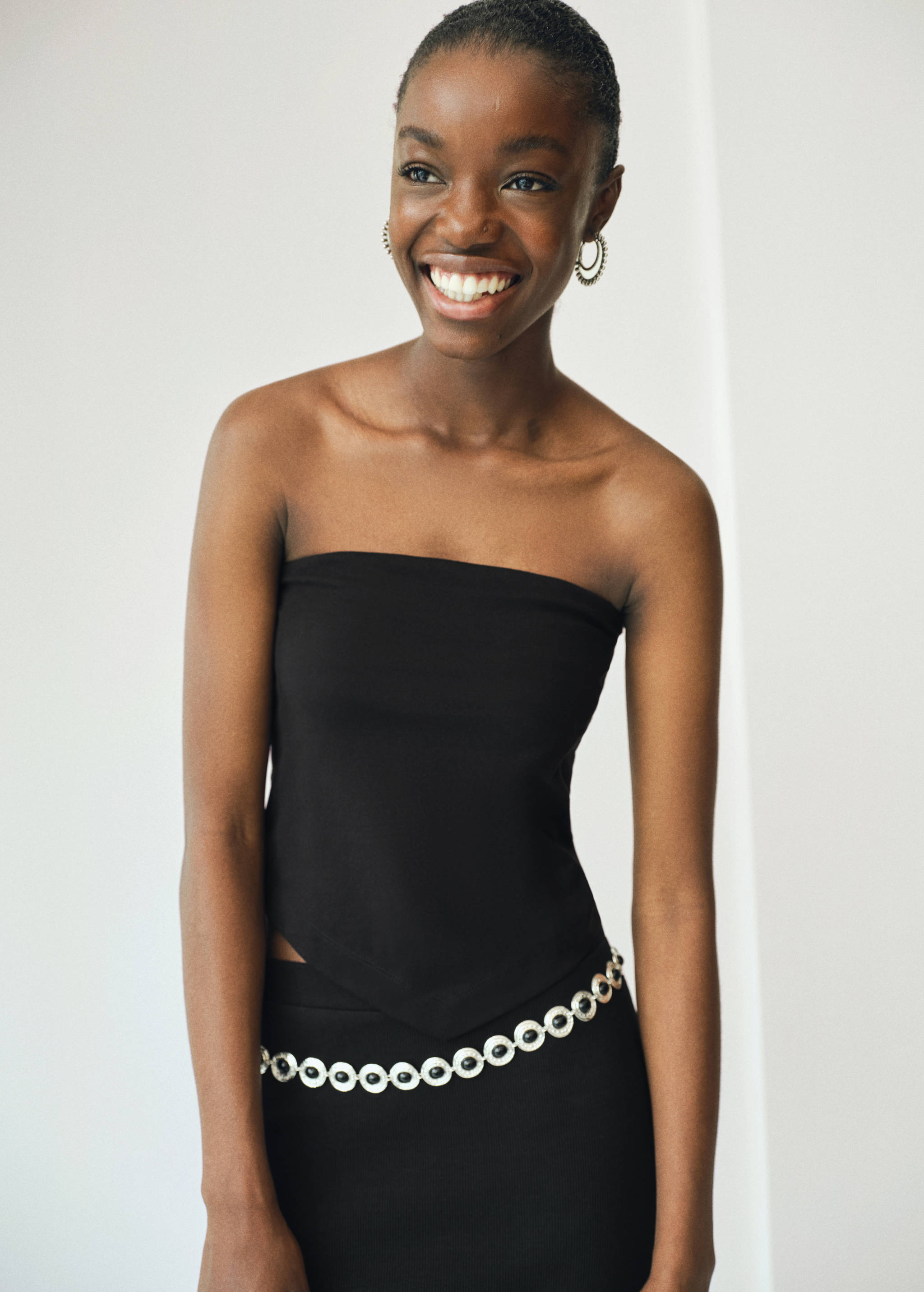 V-neck bandana top - Details of the article 1