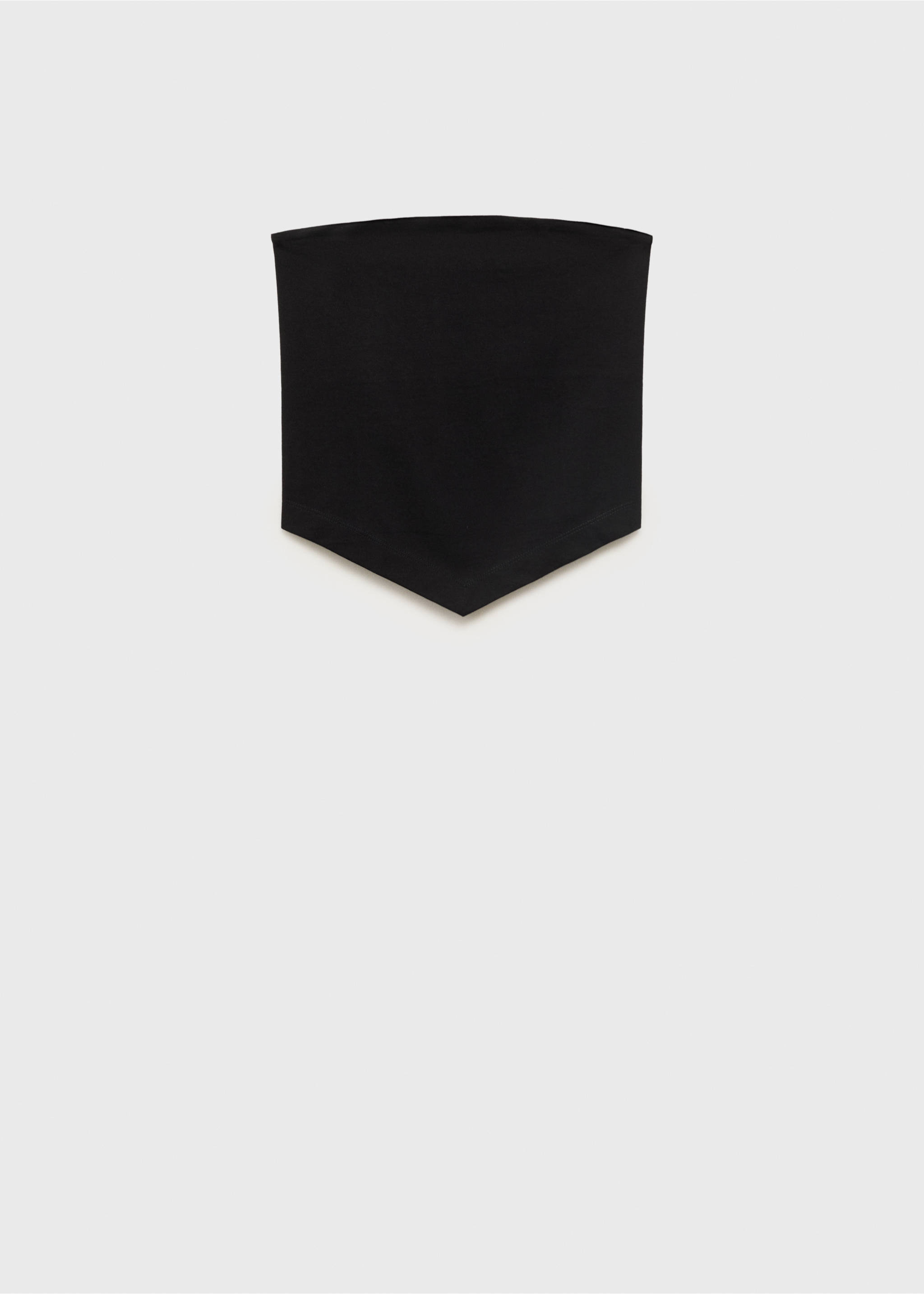 V-neck bandana top - Article without model, Black. Ref: 17041147-00.