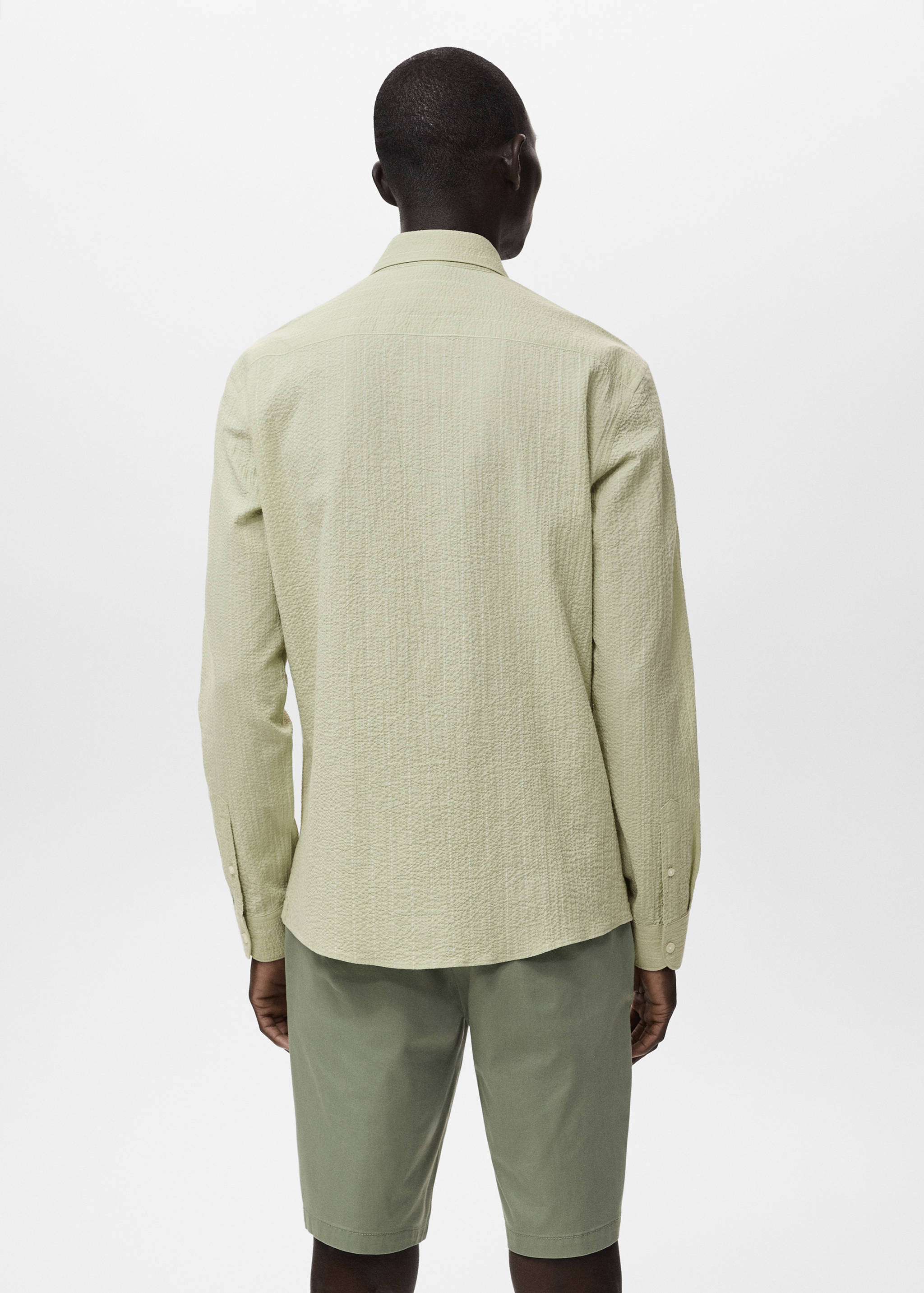 Chemise regular-fit texturée rayures - Verso de l’article