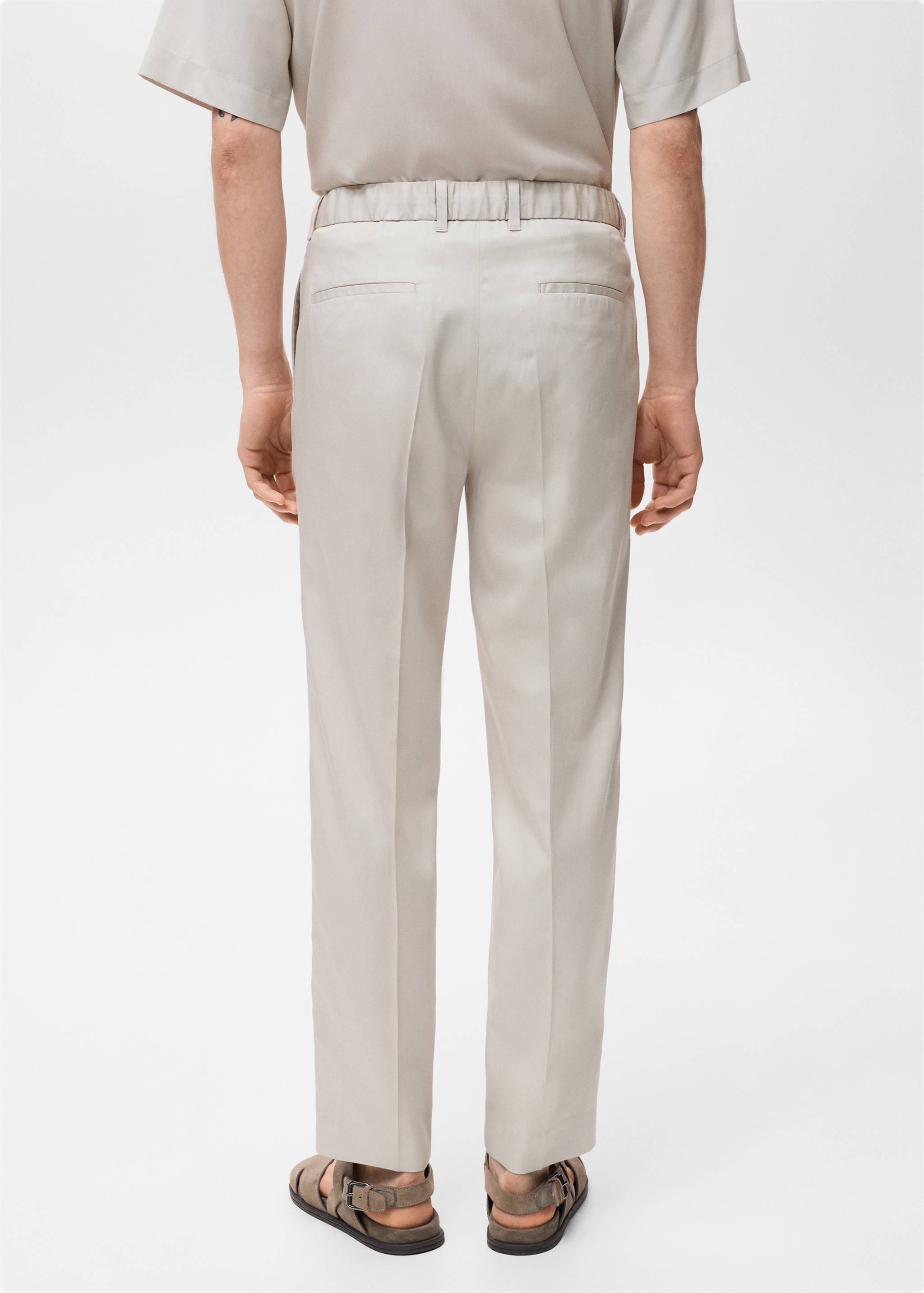 Pantalón jogger algodon lyocell - Reverso del artículo