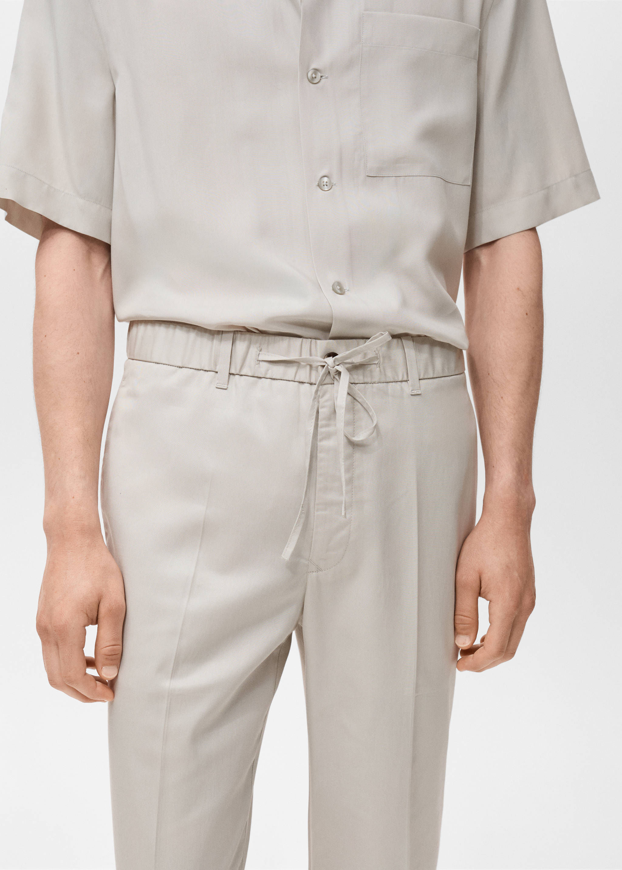 Pantalón jogger algodon lyocell - Detalle del artículo 1