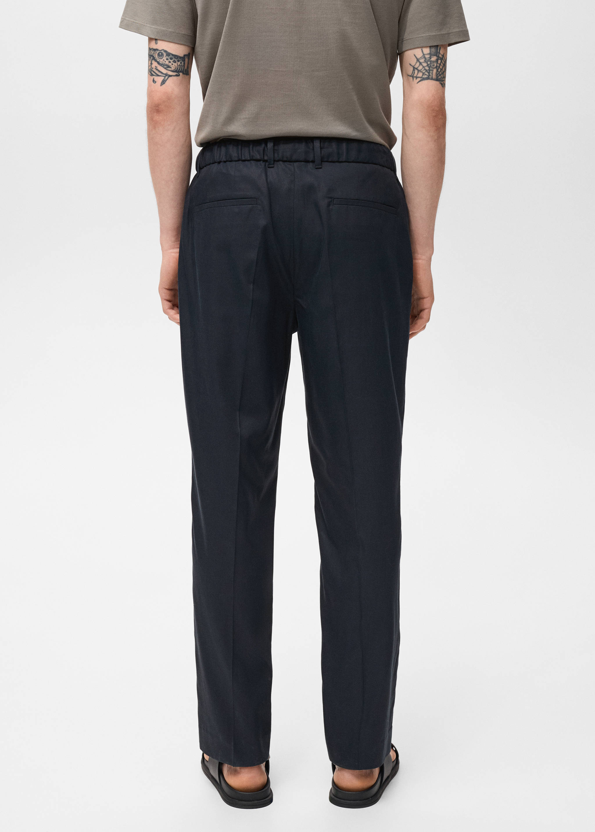 Pantalón jogger algodon lyocell - Reverso del artículo