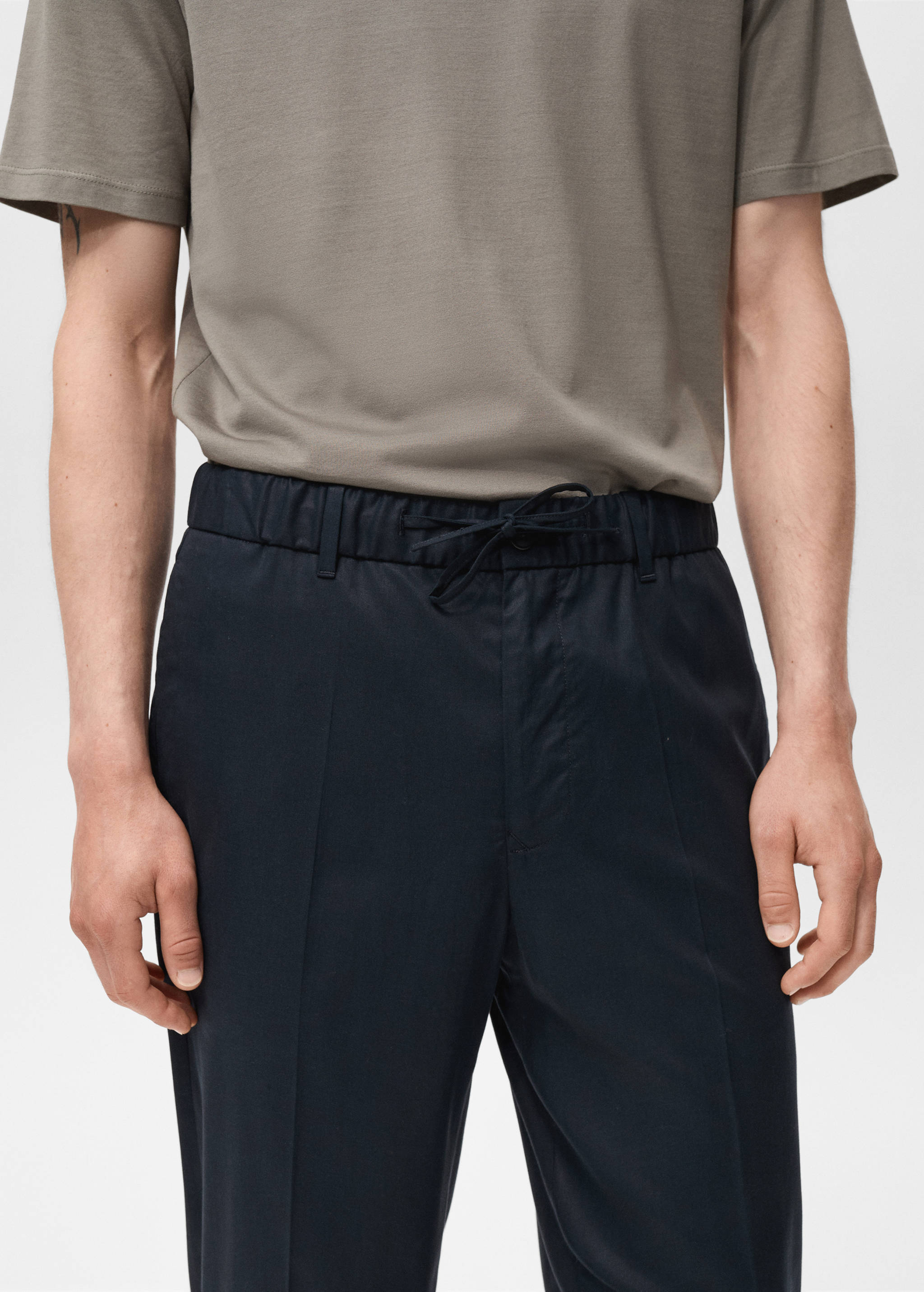 Pantalón jogger algodon lyocell - Detalle del artículo 1