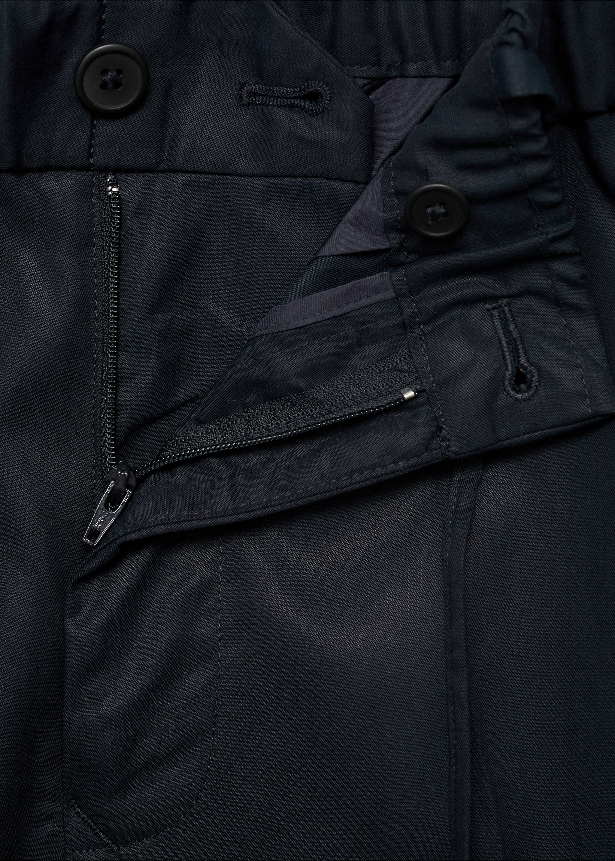 Pantalon jogging coton Lyocell - Détail de l'article 8, Bleu marine. Ref: 17041150-00.