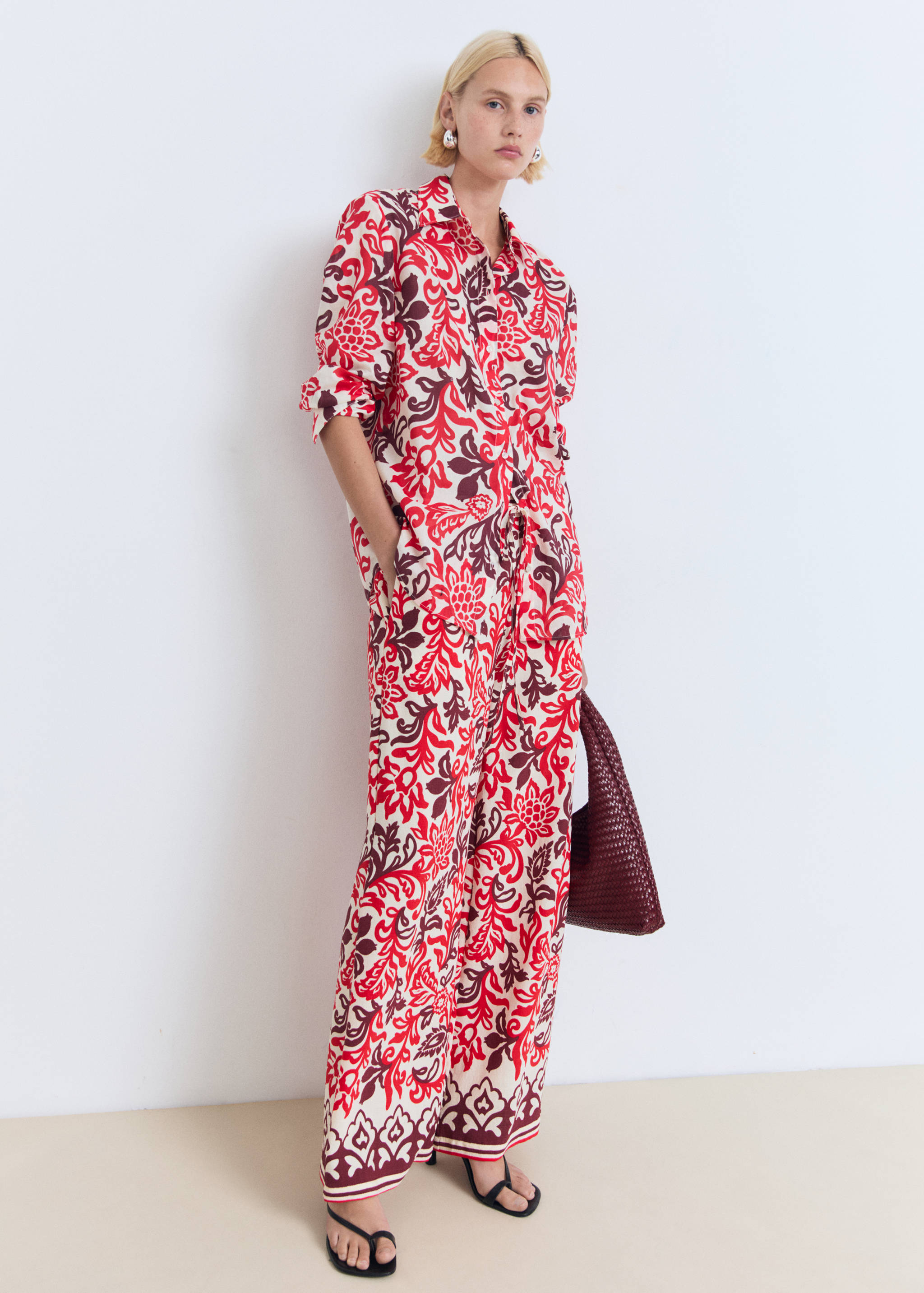 Printed cotton shirt - General plane